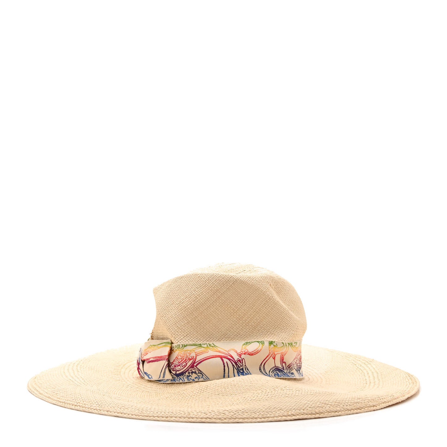 Straw Panama Brisa Brides De Gala Hat 57 Naturel Multicolore