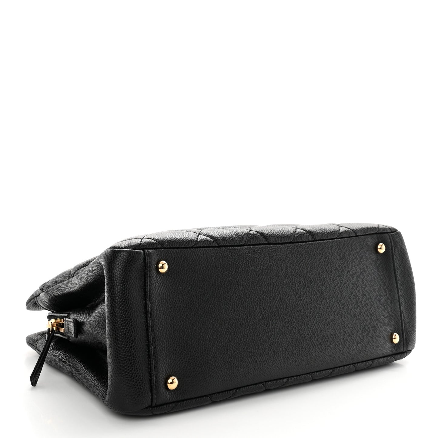 Caviar Quilted Timeless CC Soft Tote Black