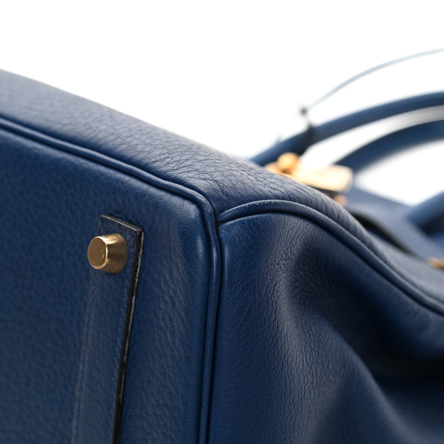 Hermes Taurillon Clemence Birkin 35 Bleu Brighton 10 of 21