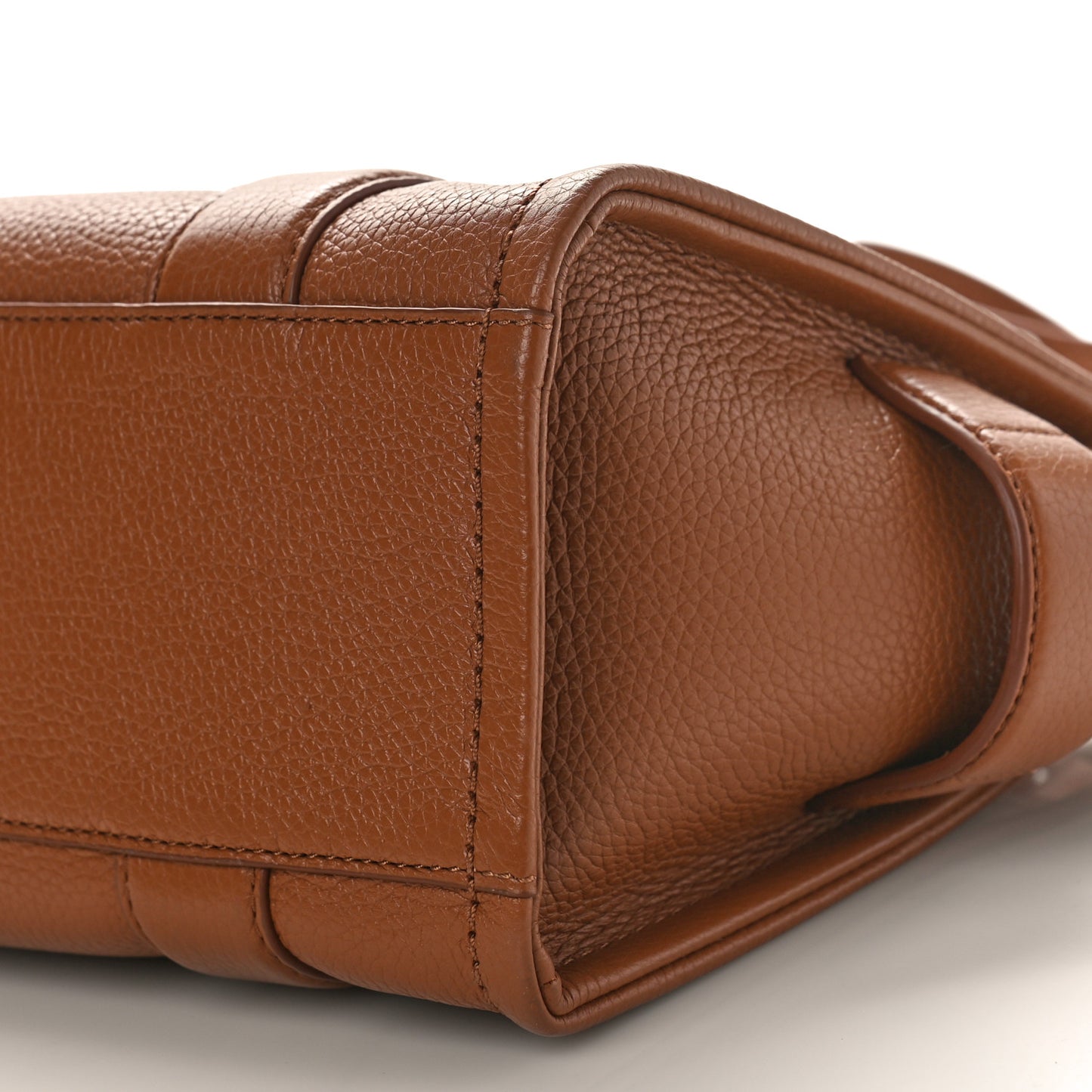 Grained Calfskin Mini The Tote Bag Argan Oil