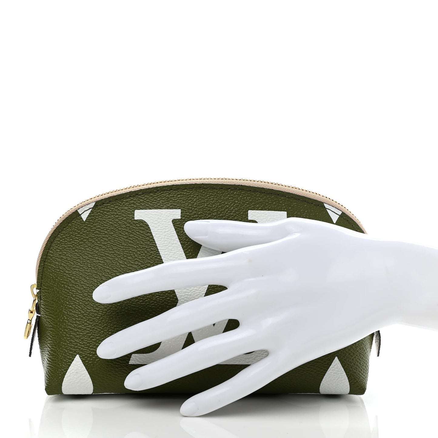 Monogram Giant Cosmetic Pouch Kaki