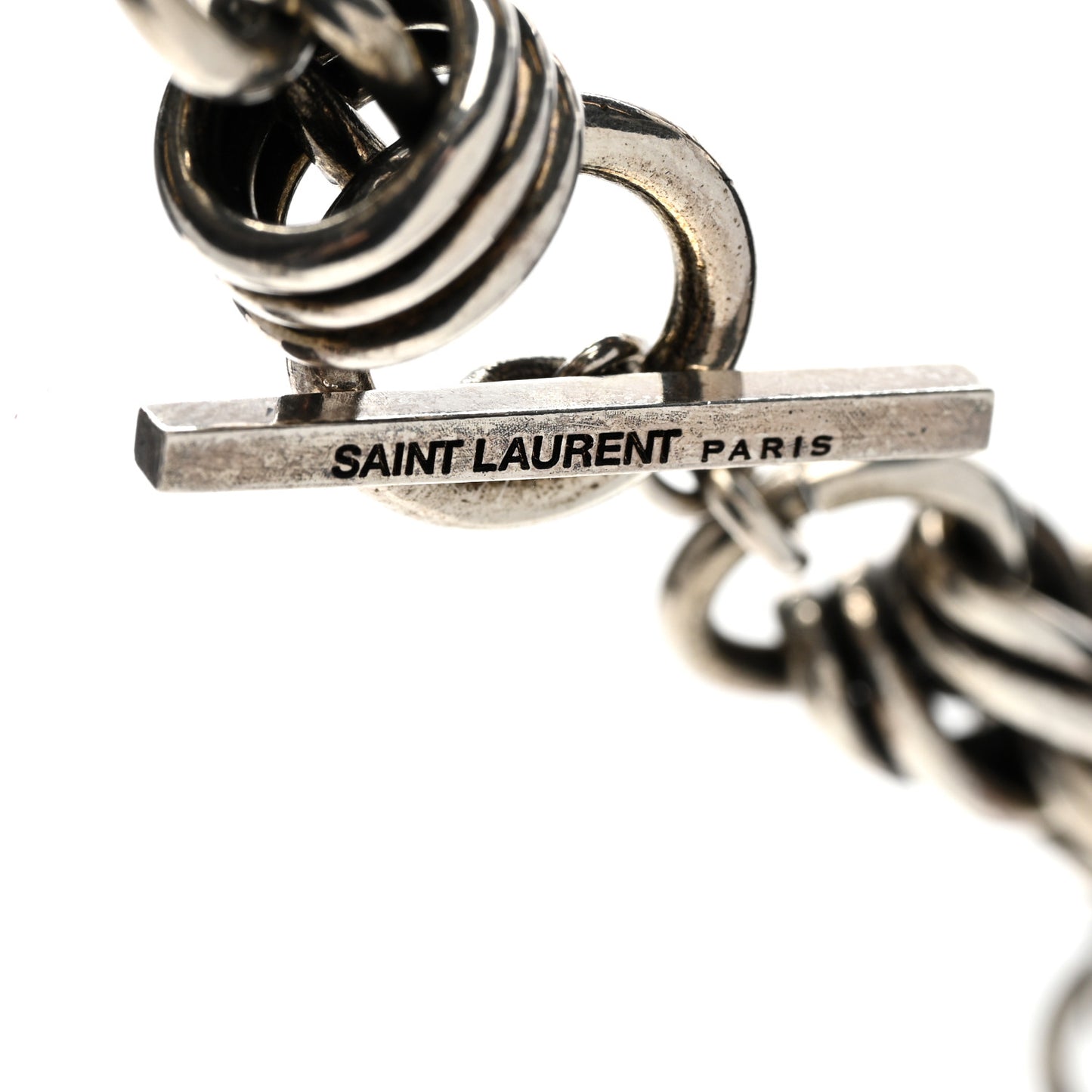 Chunky Chain Necklace Oxidized Silver