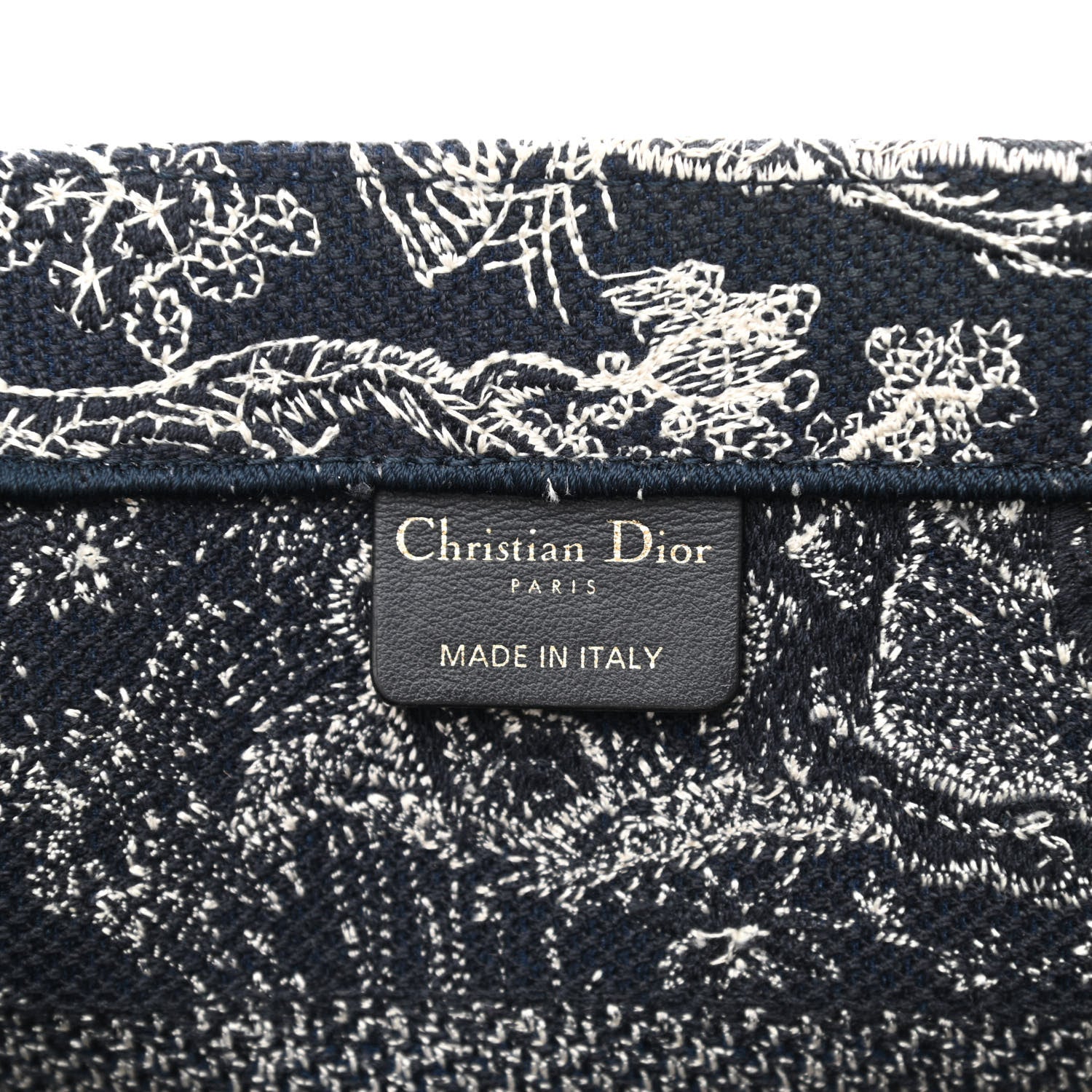 Christian Dior Canvas Embroidered Medium Dioriviera Toile De Jouy Reverse Book Tote Blue 6 of 10
