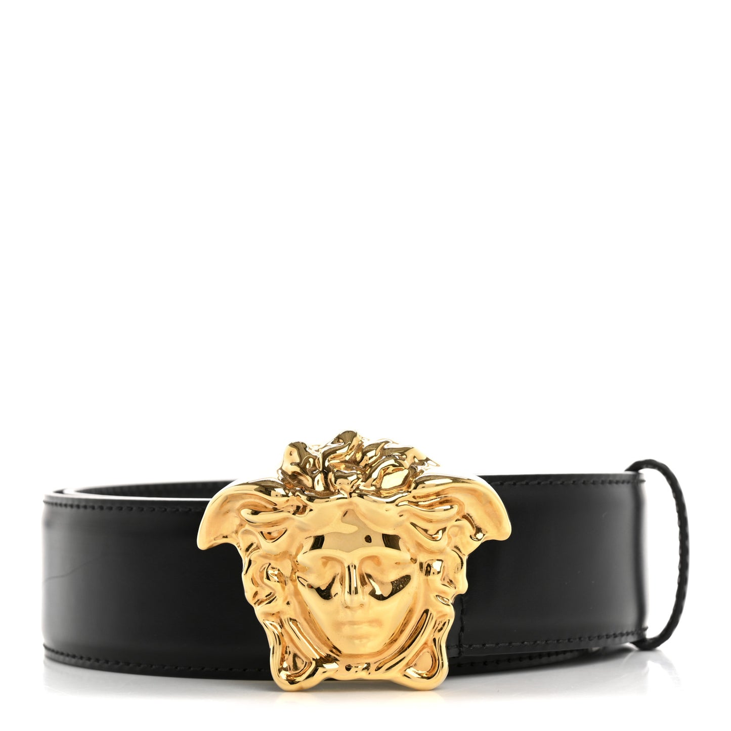 Calfskin 4cm La Medusa Belt 80 32 Black