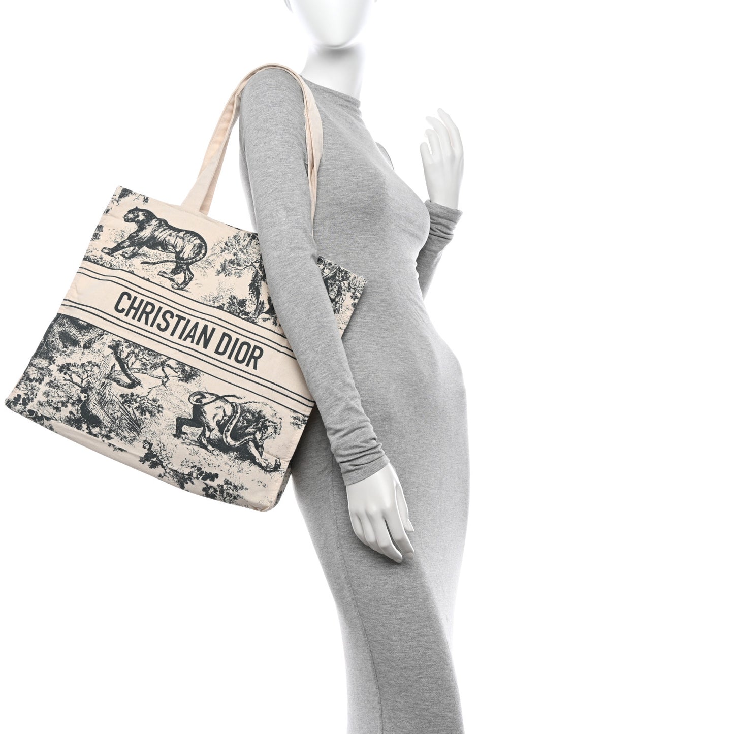 Canvas Dioriviera Tote Grey