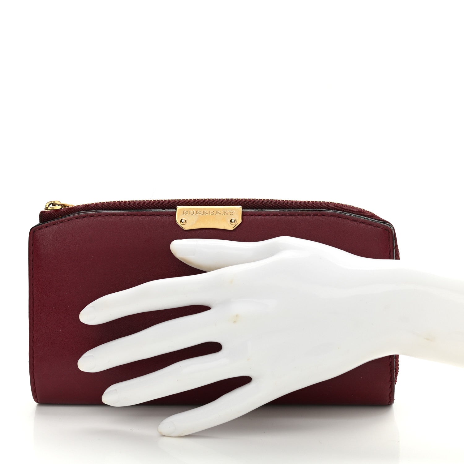 Burberry Calfskin Alvington Continental Wallet Peony Rose 2 of 13