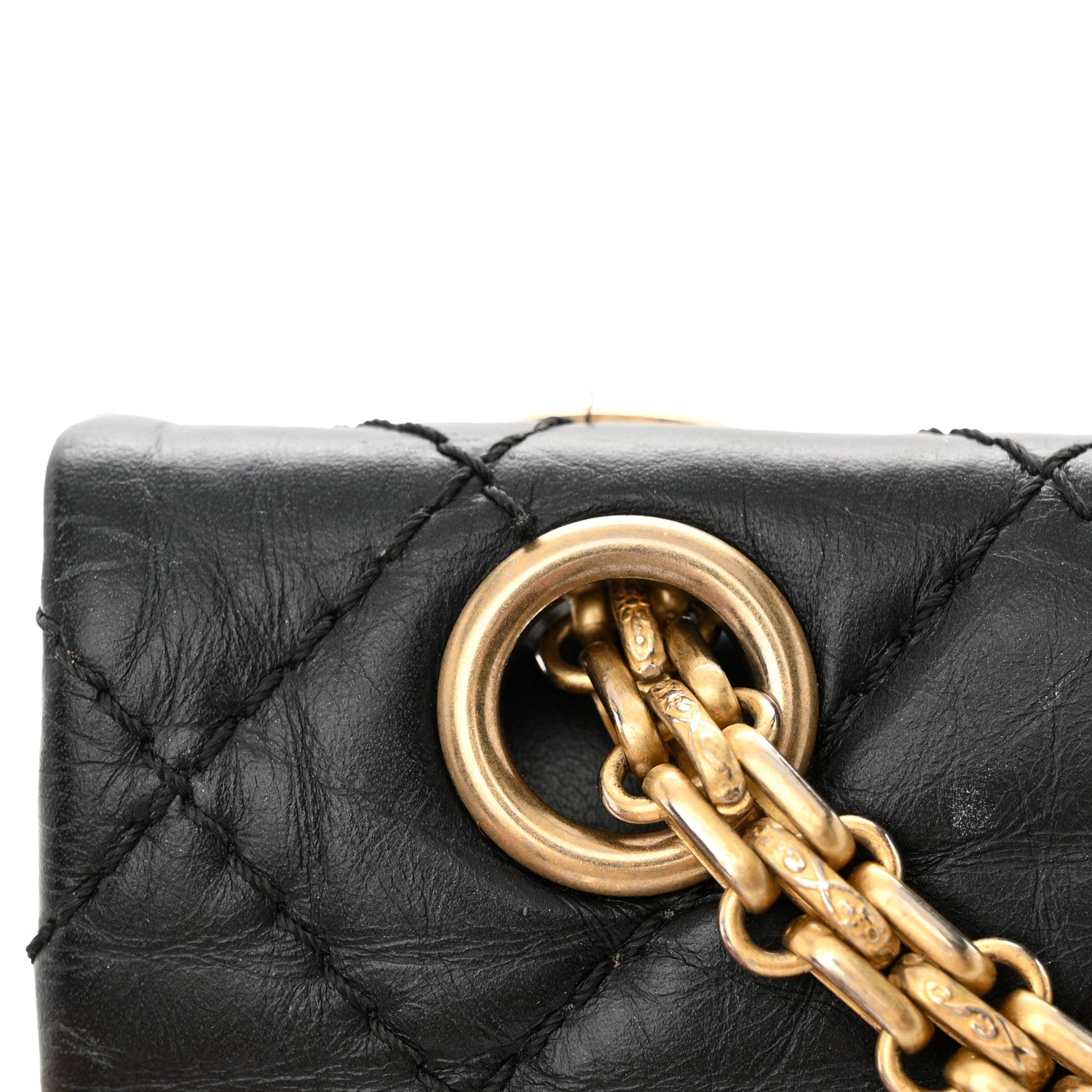 Chanel Aged Calfskin Quilted 2.55 Reissue 225 Flap Black 20 of 22
