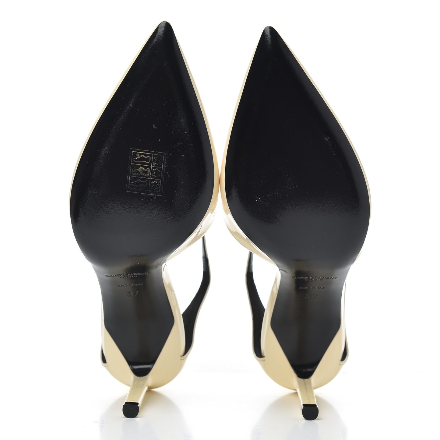 Patent Anja 85 Ankle Strap Pointed Pumps 37 Coquille