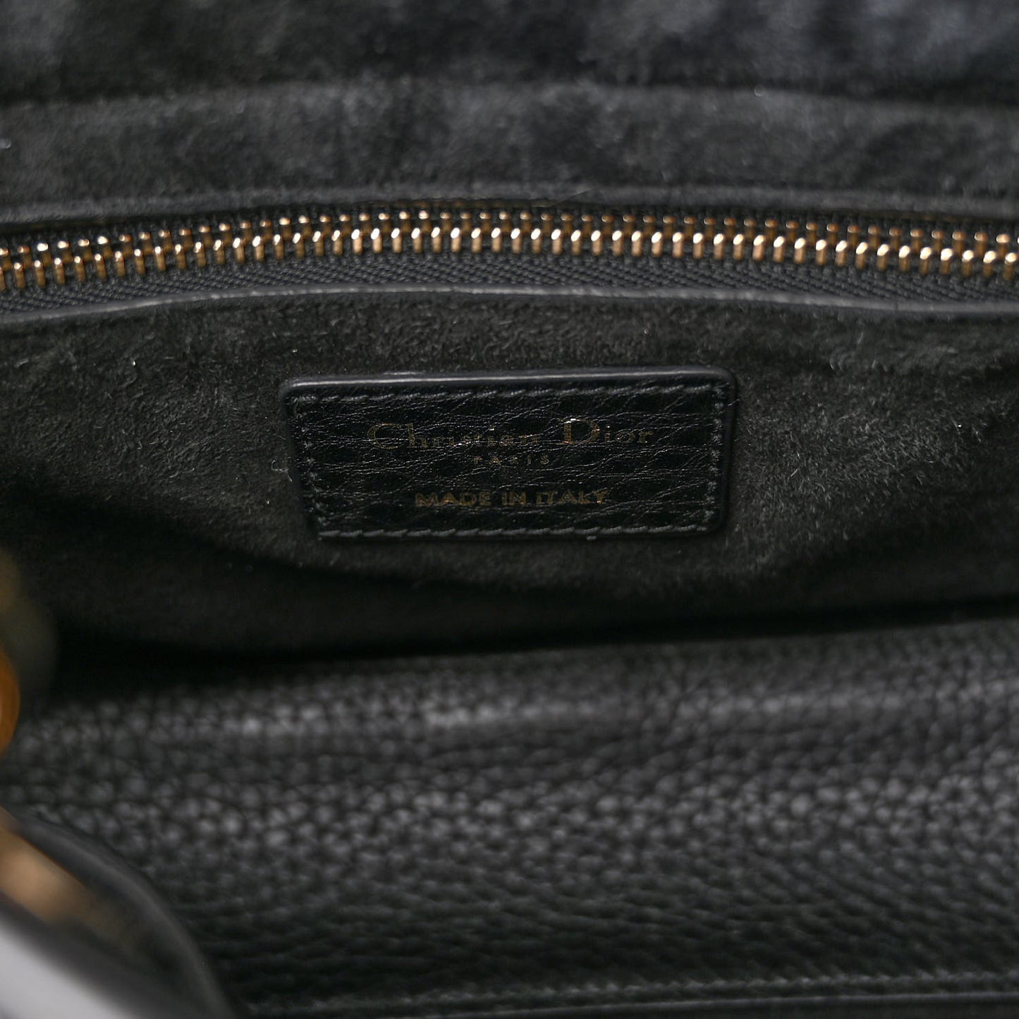 Grained Calfskin Cannage Small Lady Dior Black
