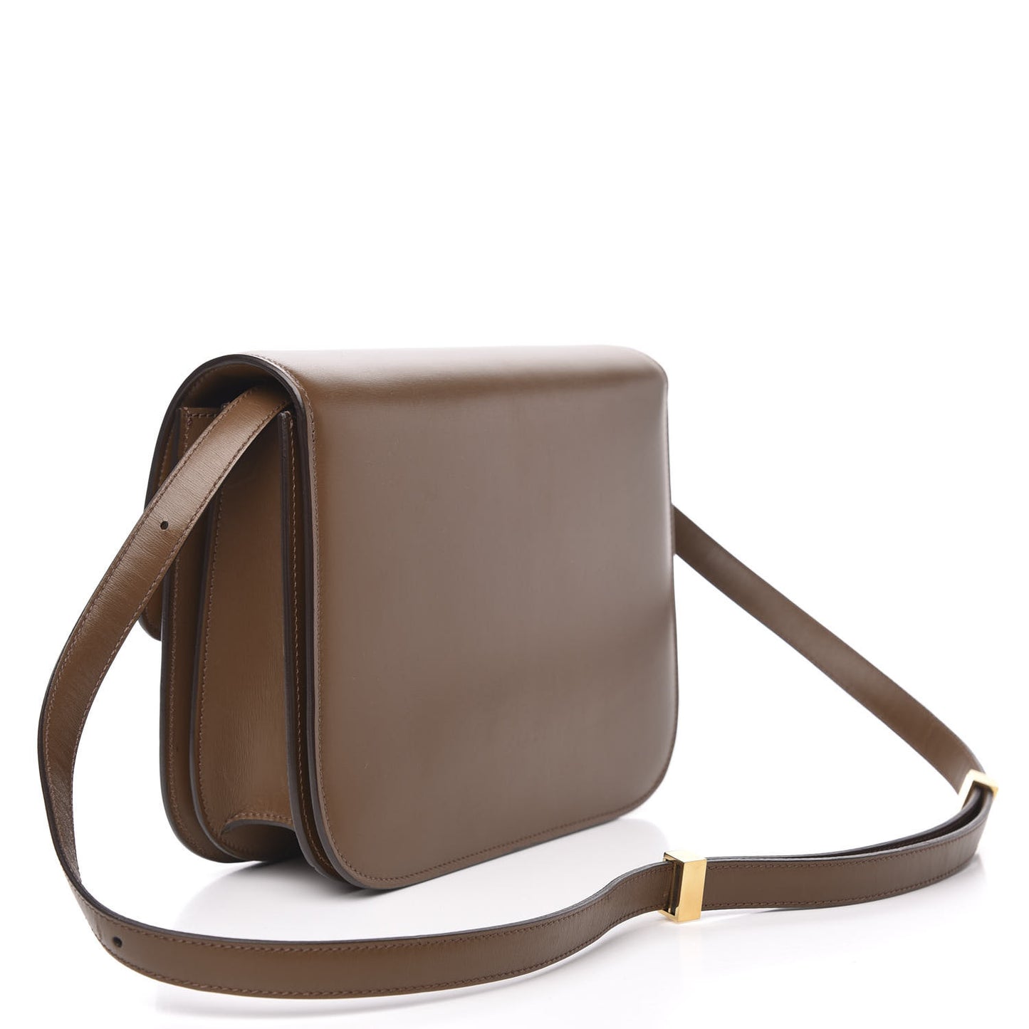 Box Calfskin Medium Classic Box Flap Bag Camel