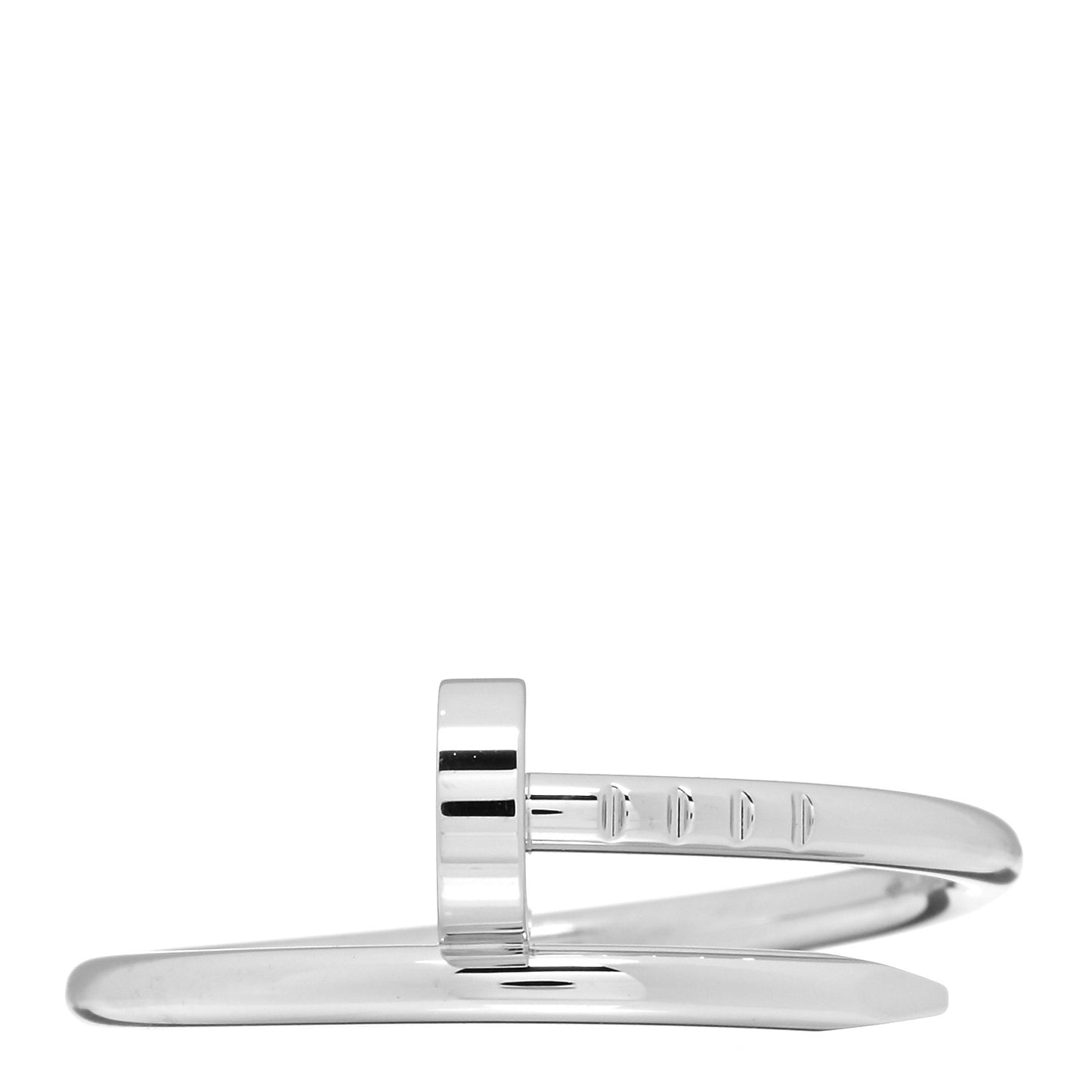 18K White Gold Small Juste Un Clou Ring 56 7.5