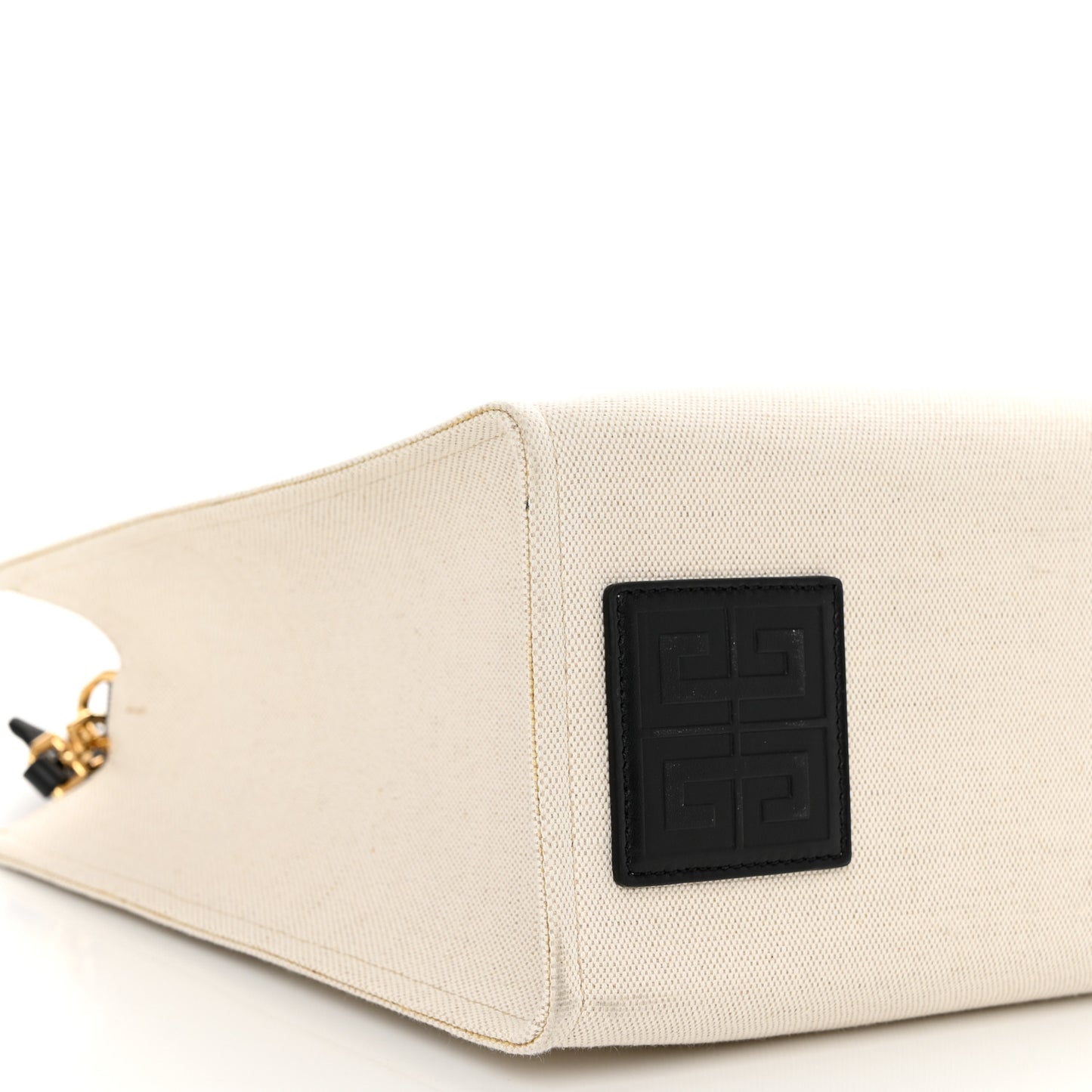 Canvas Medium Tote Beige Black