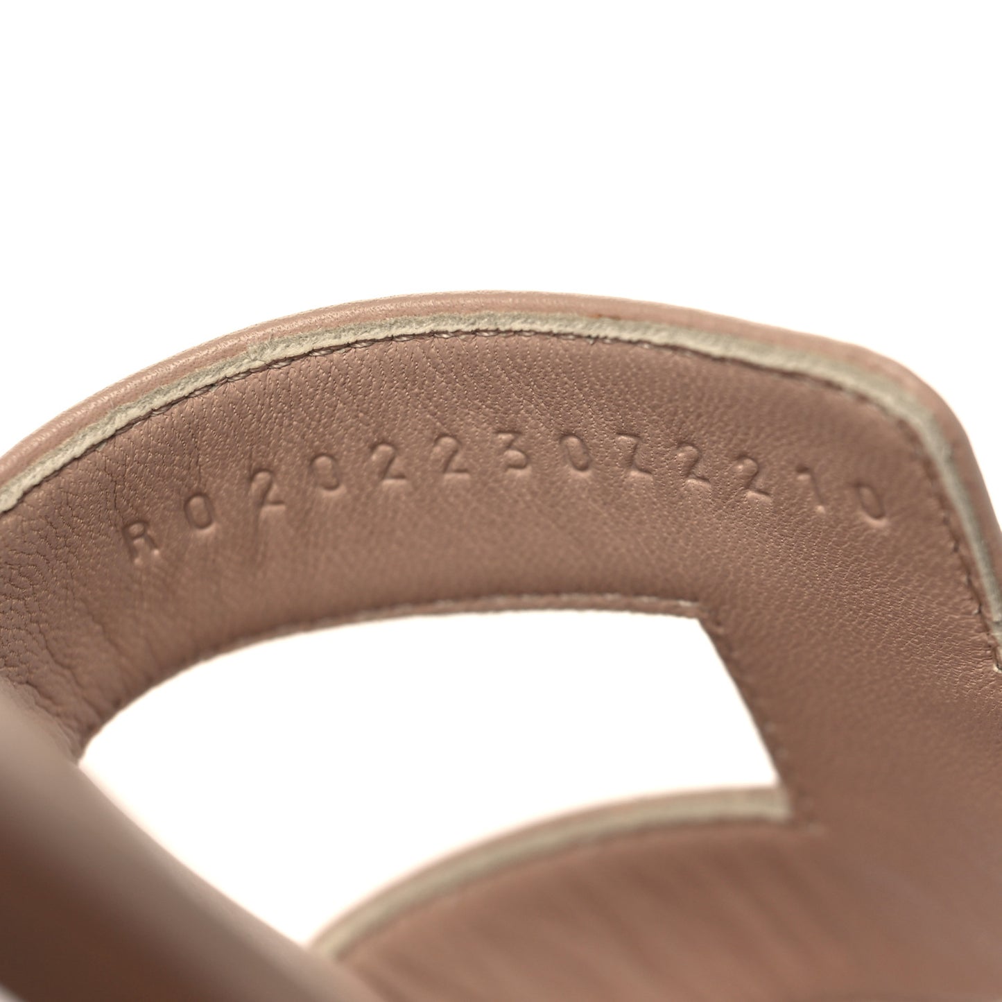 Box Calfskin Oran Sandals 37 Beige Nude