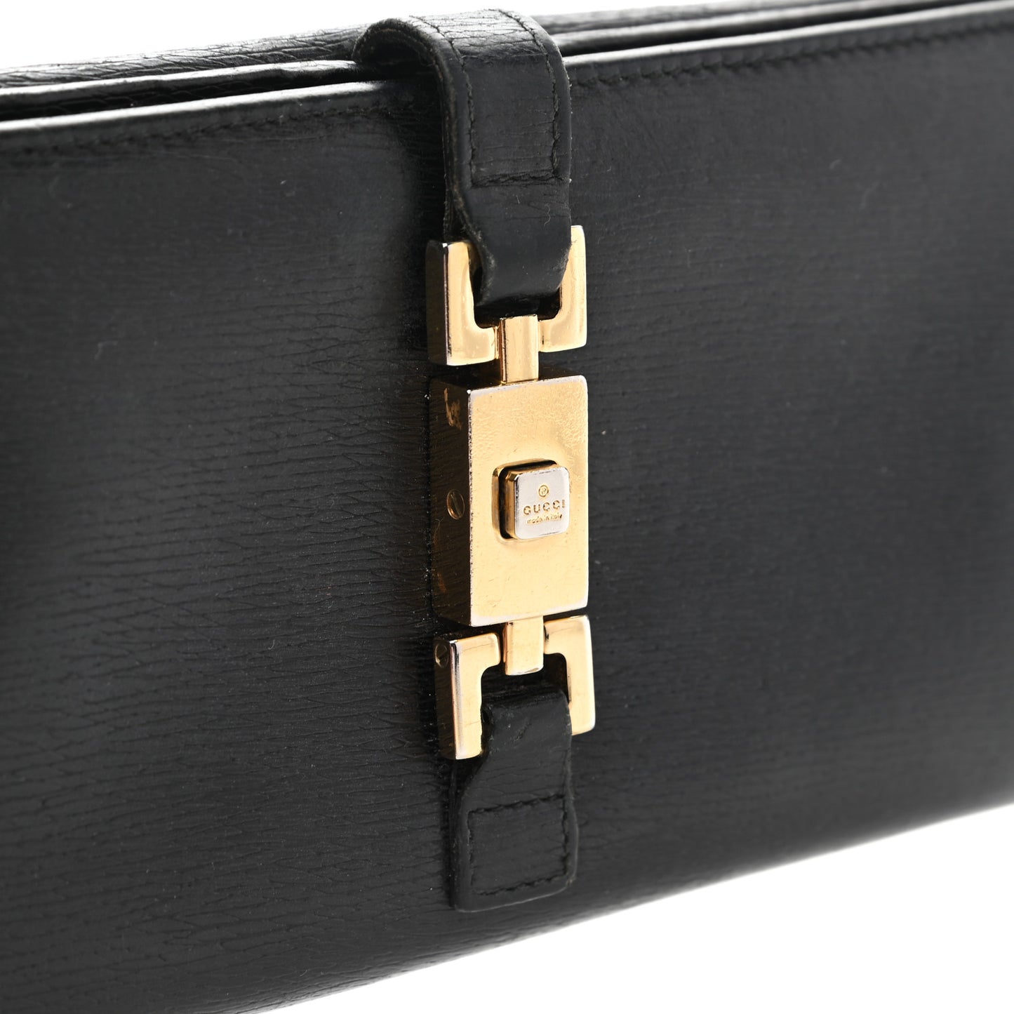 Calfskin Continental Bardot Wallet Black