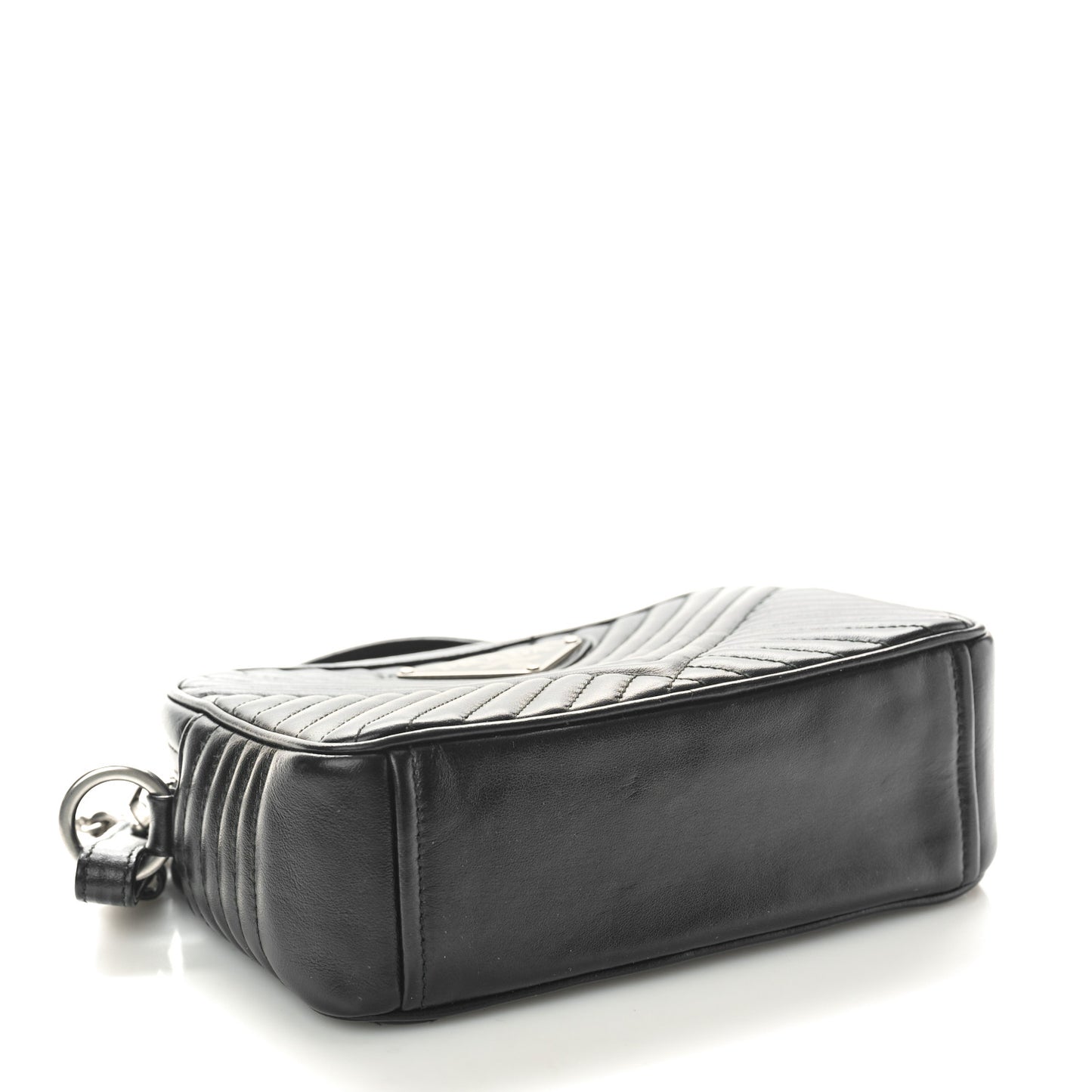 Soft Calfskin Impunture Diagramme Camera Bag Black
