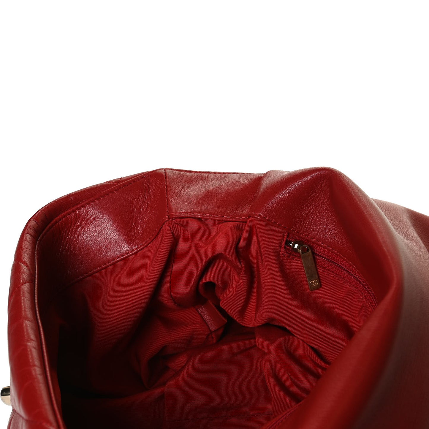 Lambskin Quilted Large Chanel 19 Flap Red