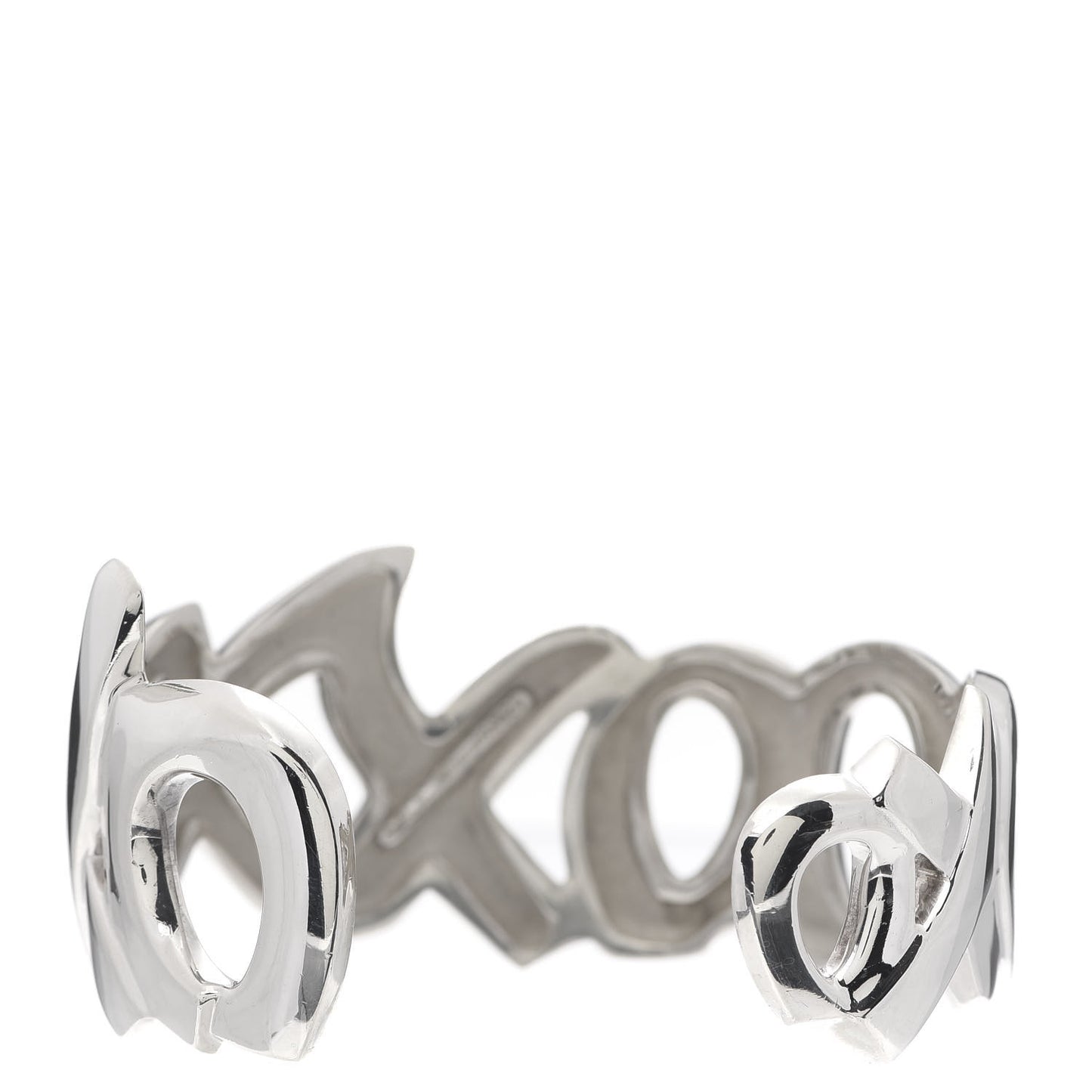 Sterling Silver Paloma's Graffiti Love & Kisses Cuff Bracelet