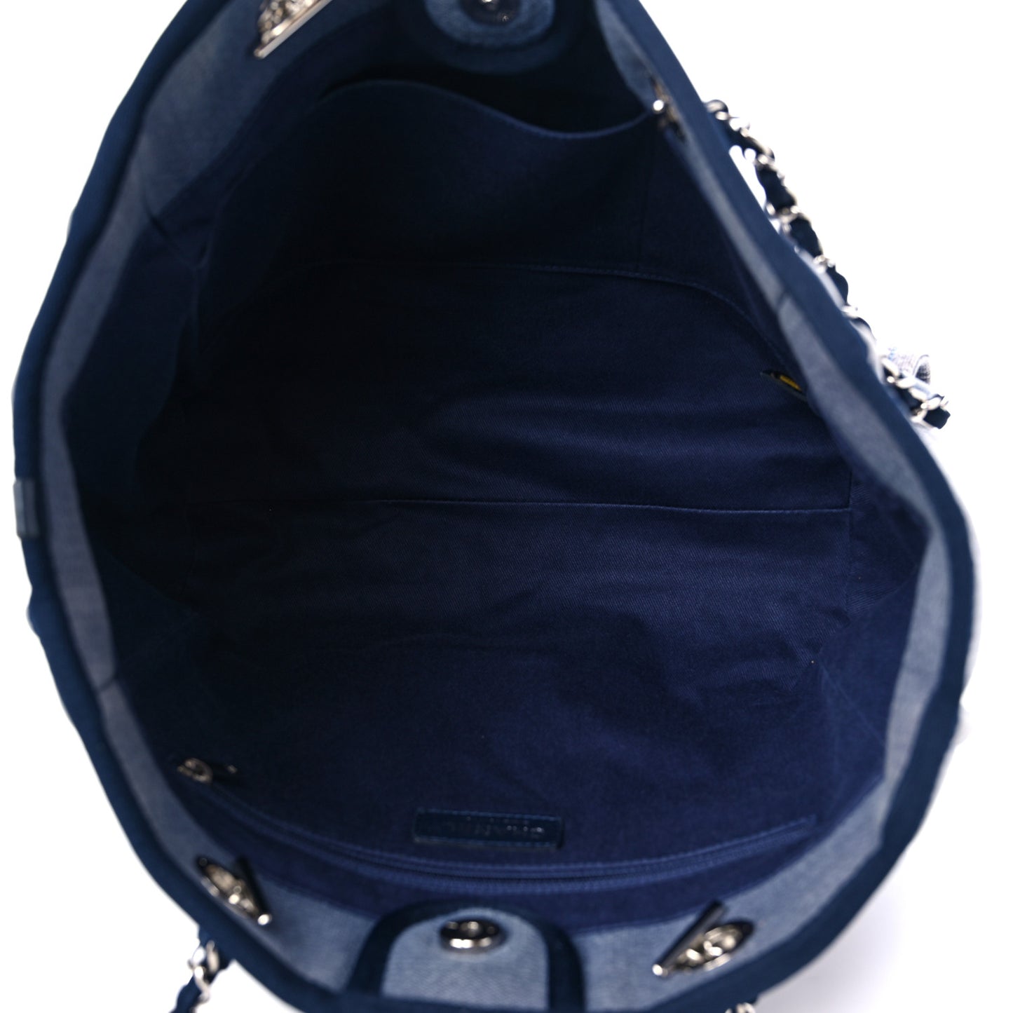 Canvas Small Deauville Tote Blue
