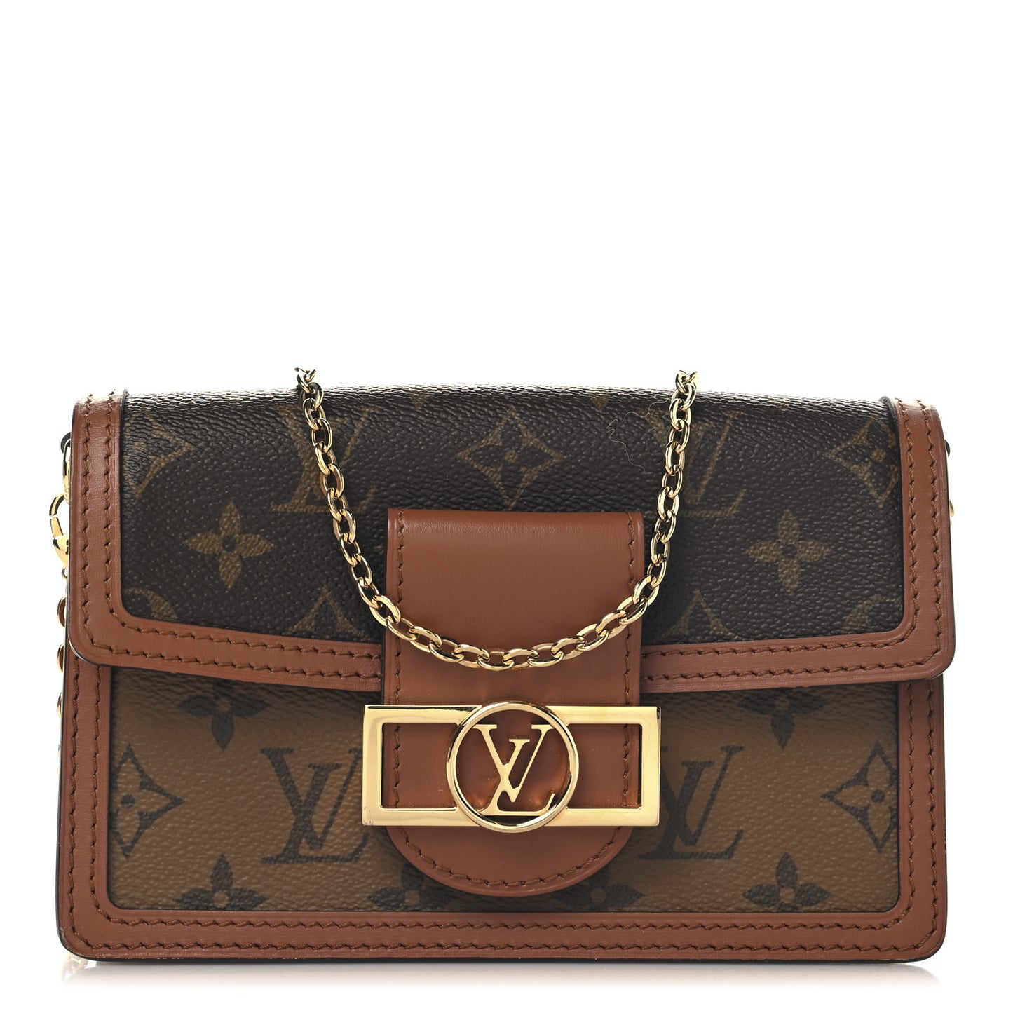 Reverse Monogram Dauphine Chain Wallet