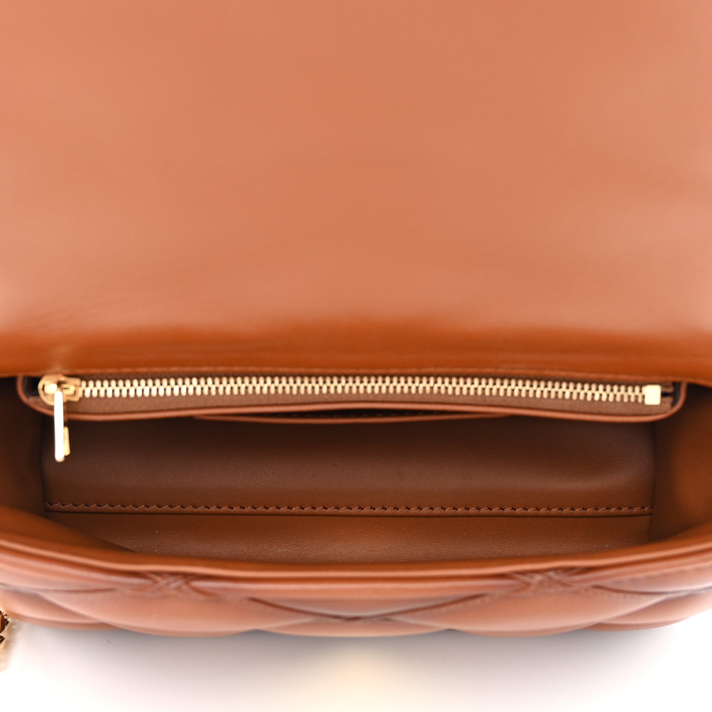 LOUIS VUITTON Lambskin Malletage Top Handle GO-14 MM Tan