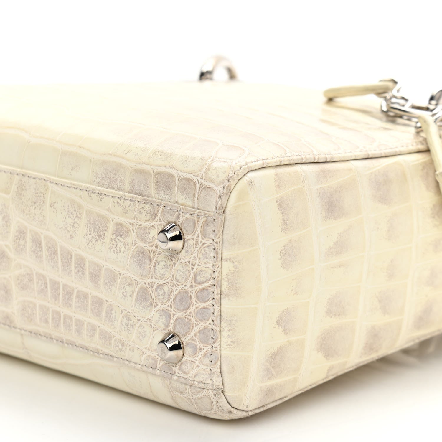 Christian Dior Alligator Mini Lady Dior Off White 10 of 10