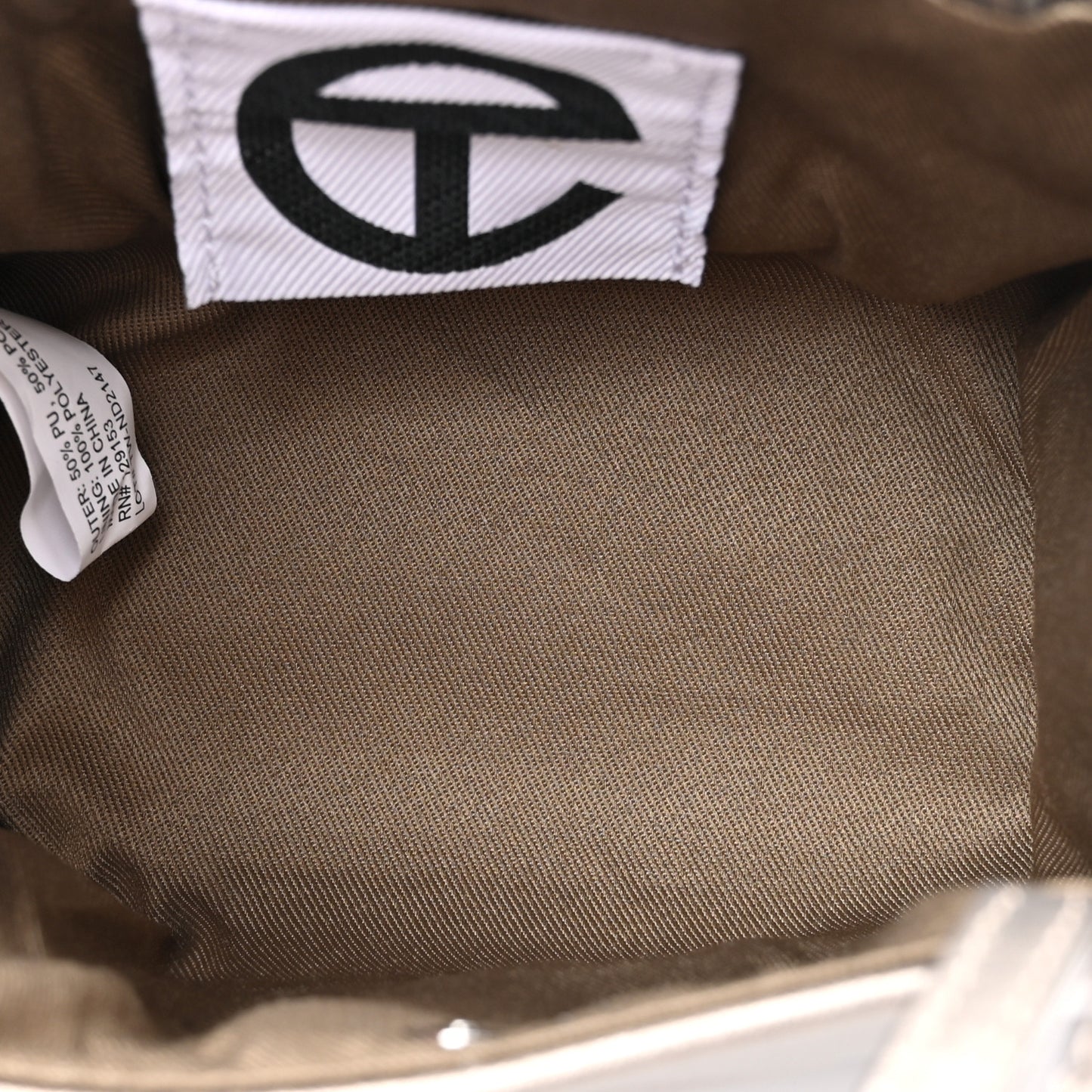 Metallic Vegan Leather Small Shopping Bag Bronze