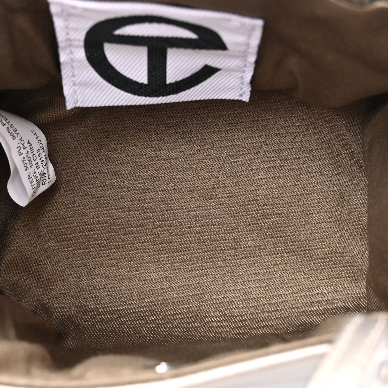 Telfar Metallic Vegan Leather Small Shopping Bag Bronze 5 of 9