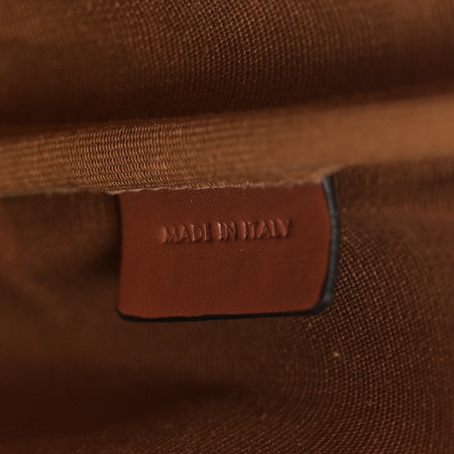 Triomphe Canvas Calfskin Mini Folco Backpack Tan