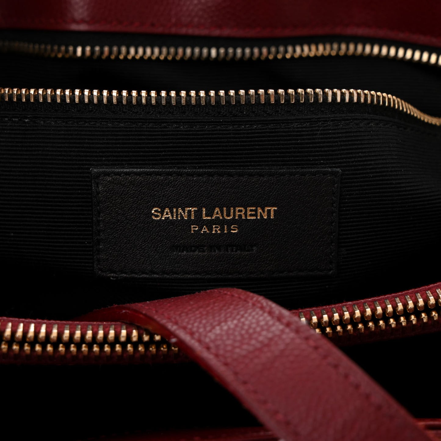 Grain De Poudre Matelasse Chevron Monogram Shopping Bag Oxblood