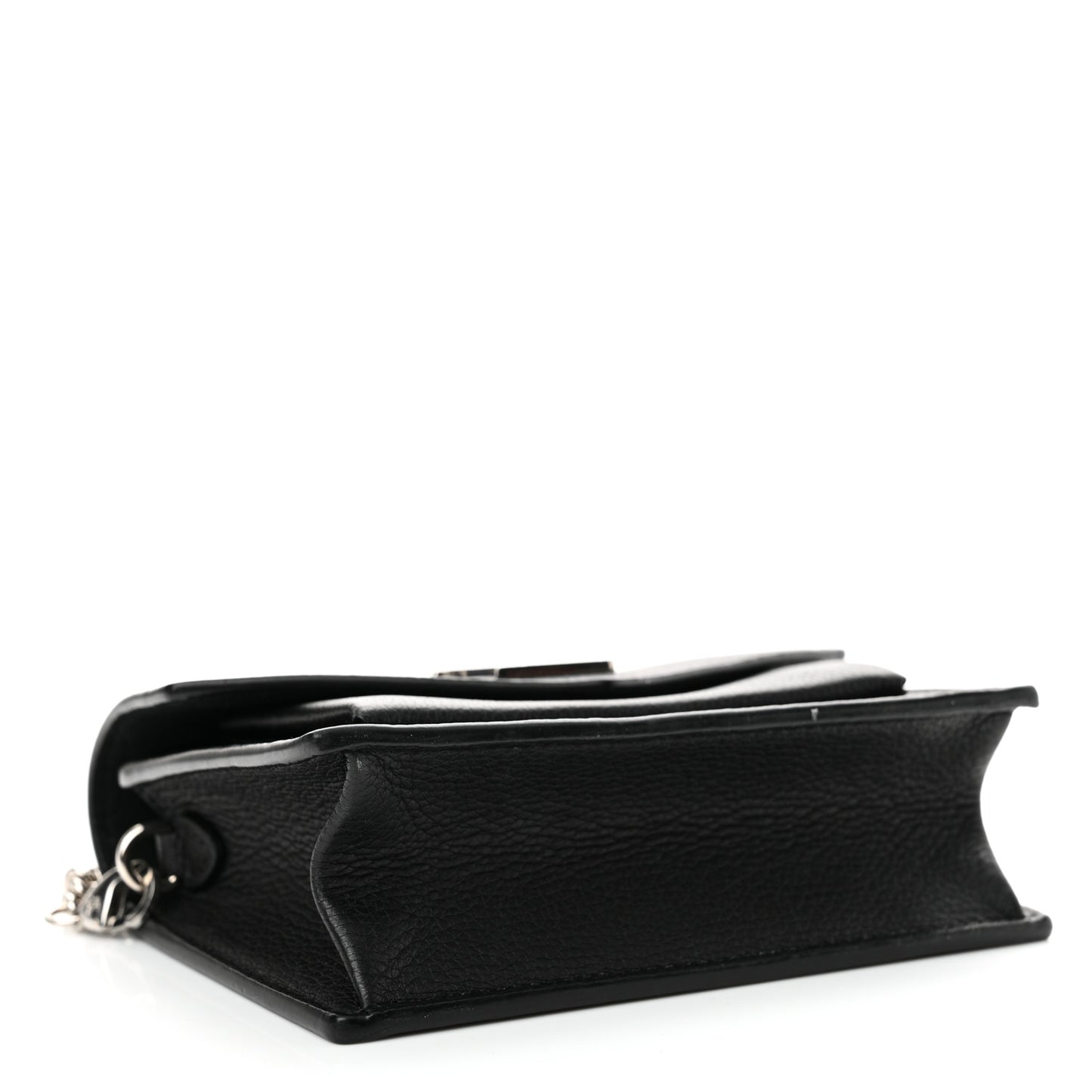 Soft Calfskin Mini My Lockme Chain Pochette Black