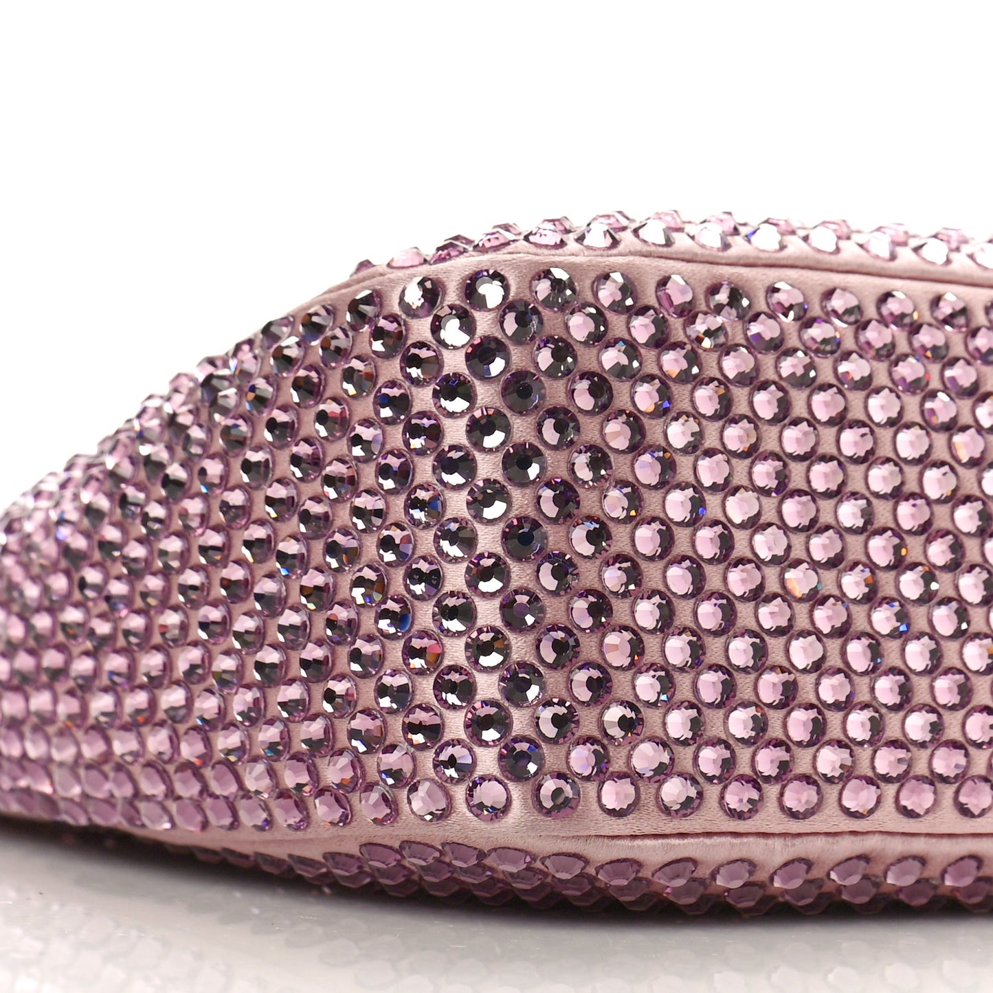 Satin Crystal Re-Edition 2005 Shoulder Bag Alabastro
