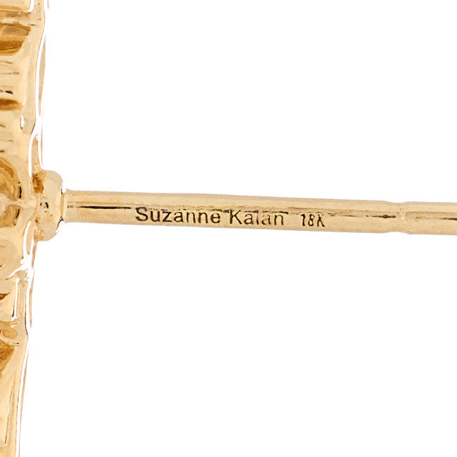 Suzanne Kalan 18K Yellow Gold Diamond Sapphire Ruby Frenzy Rainbow Stud Earrings 3 of 5