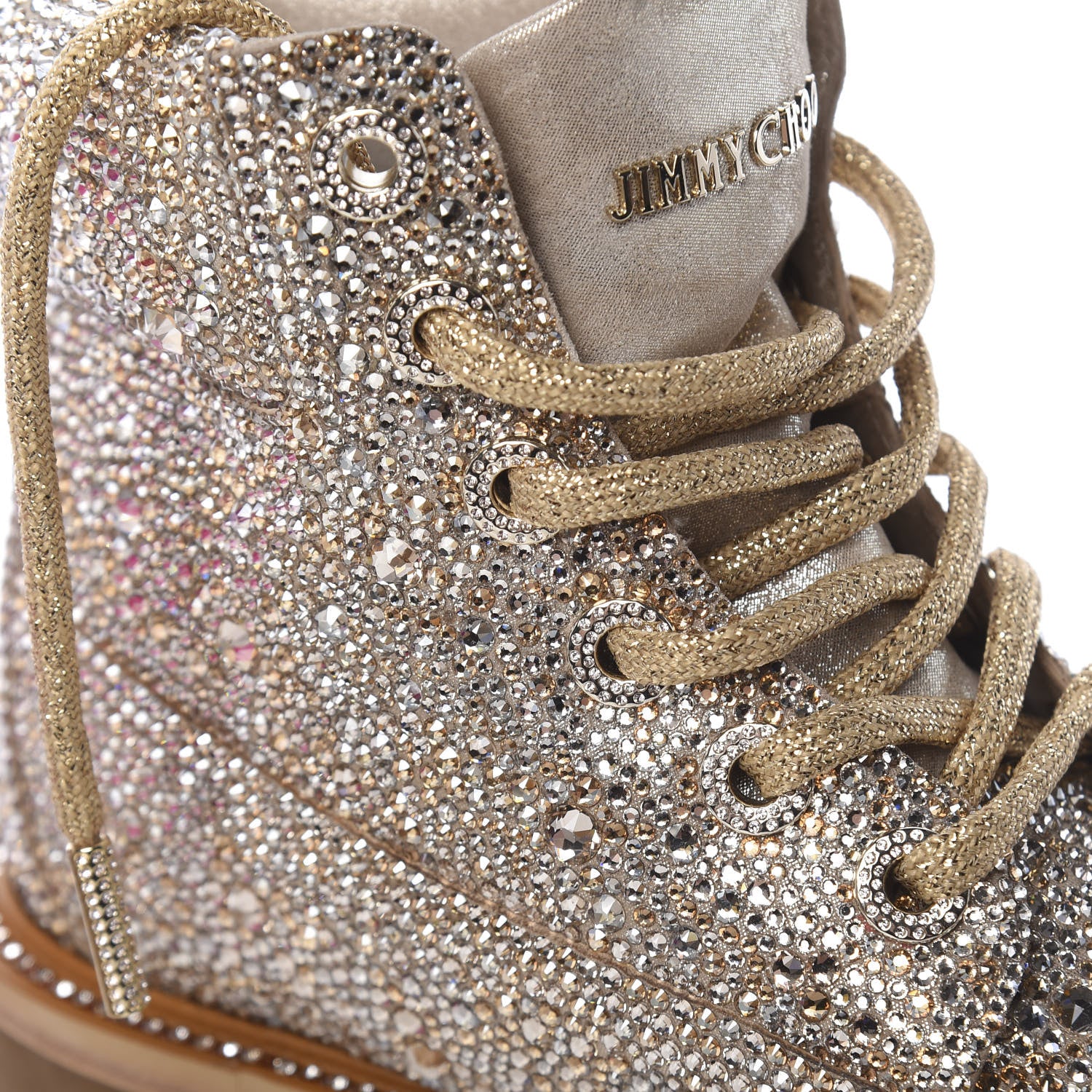 Jimmy Choo X TIMBERLAND Swarovski Crystal Ankle Boots 7 13 of 16