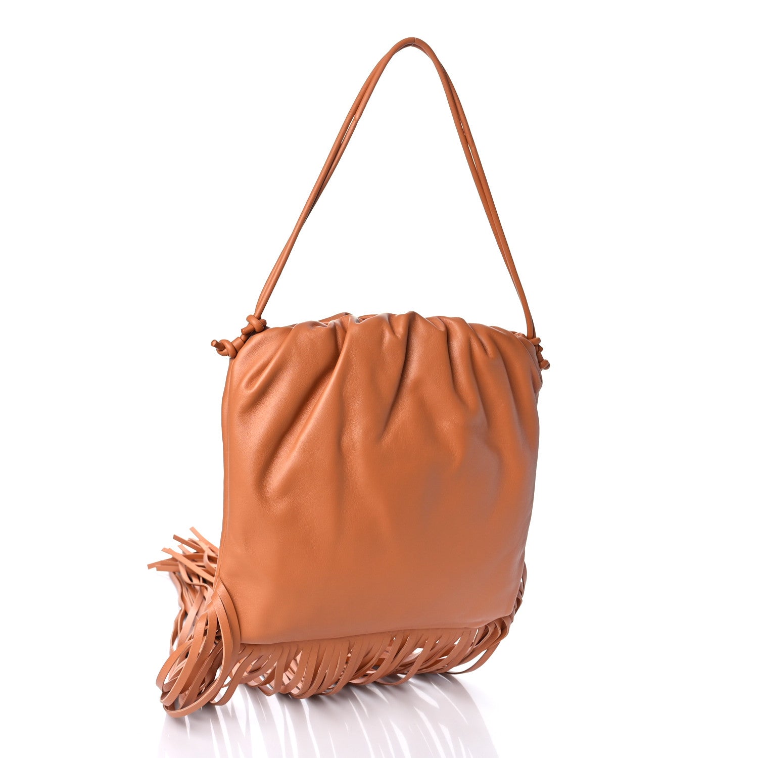 Bottega Veneta Nappa The Fringe Pouch Shoulder Bag Clay 3 of 8