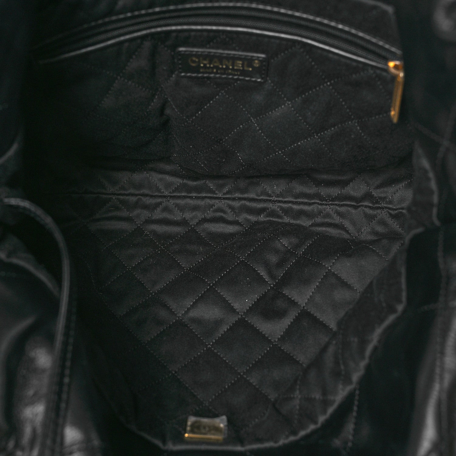 Chanel Shiny Calfskin Quilted Small Chanel 22 Black 6 of 12