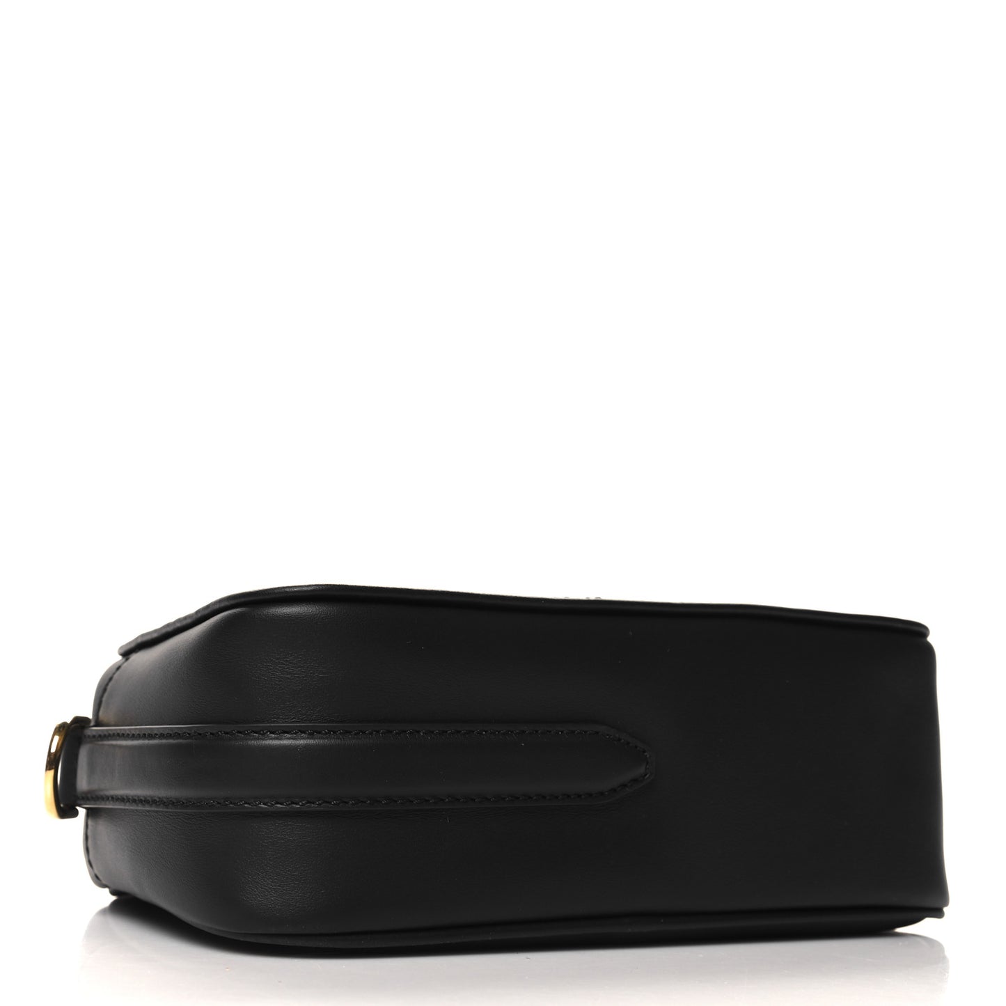 Vitello Century F is Fendi Bi-Color FF 1974 Embossed Camera Case Maya Black