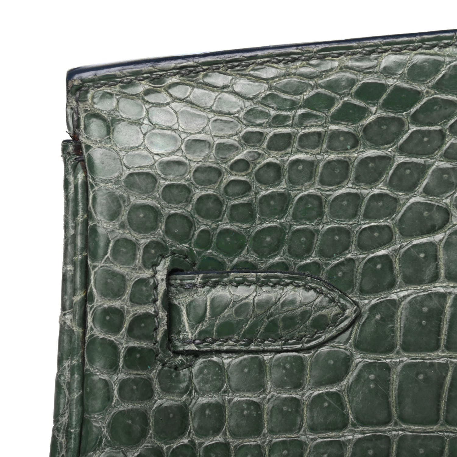 Hermes Matte Porosus Crocodile Birkin 35 10 of 35