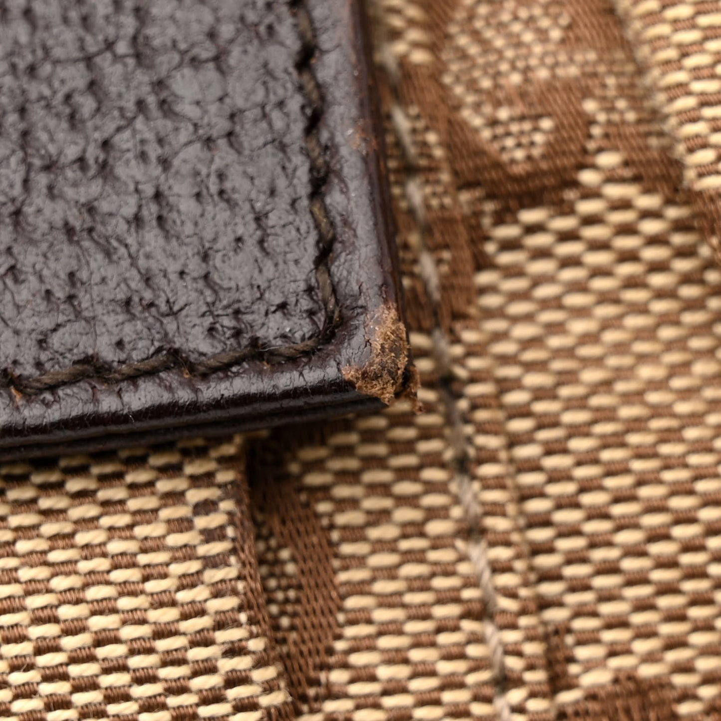 GG Monogram Double Pocket Belt Bag Dark Brown