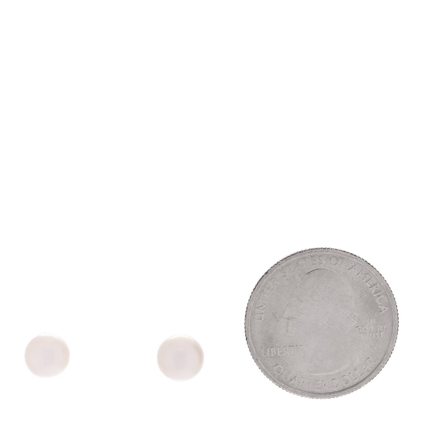 18K Yellow Gold Akoya Pearl 7-7.5mm Stud Earrings