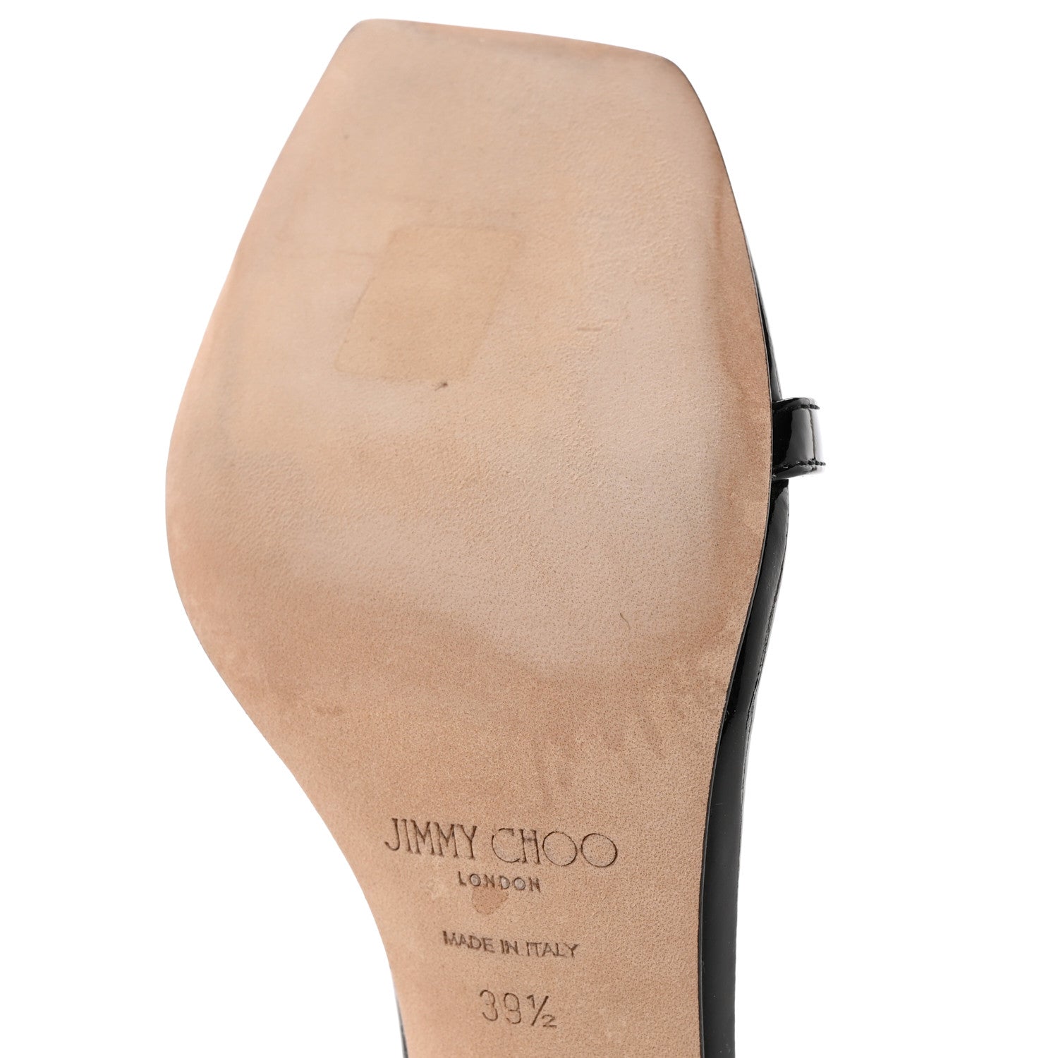 Jimmy Choo Patent Jaxon 95 Sandals 39.5 Black 9 of 9