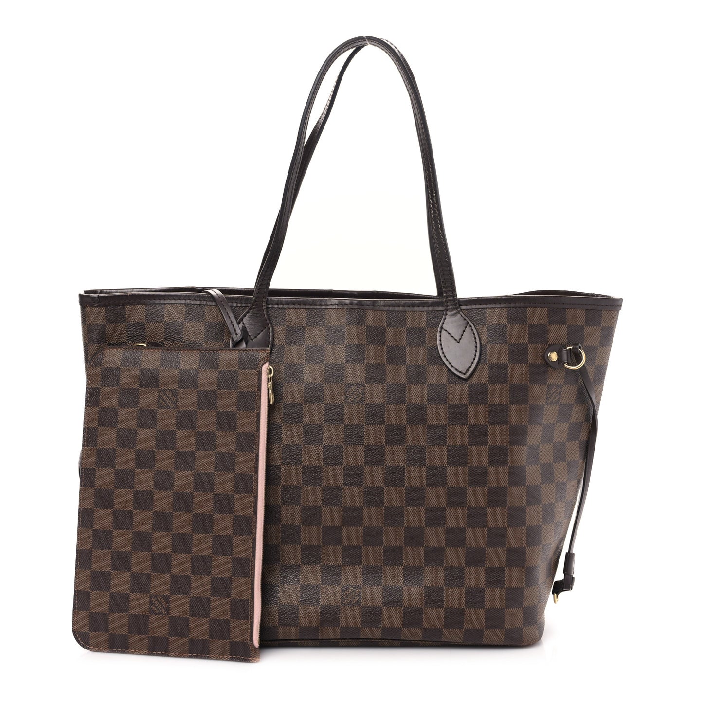 Damier Ebene Neo Neverfull MM Rose Ballerine