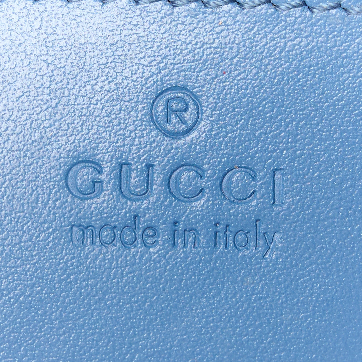 Gucci Calfskin Matelasse Aria Small GG Marmont Chain Shoulder Bag Clear Blue 6 of 11