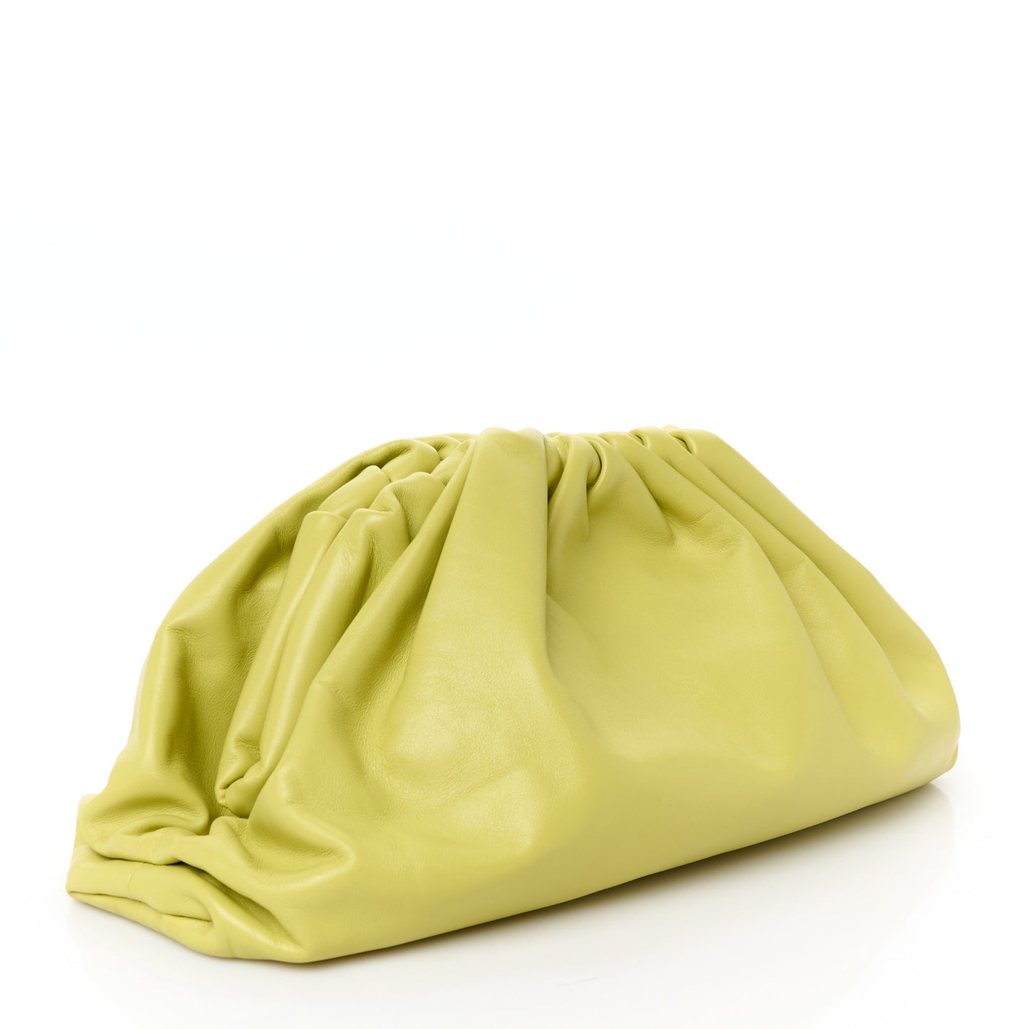 Smooth Butter Calf The Pouch Oversized Clutch Kiwi