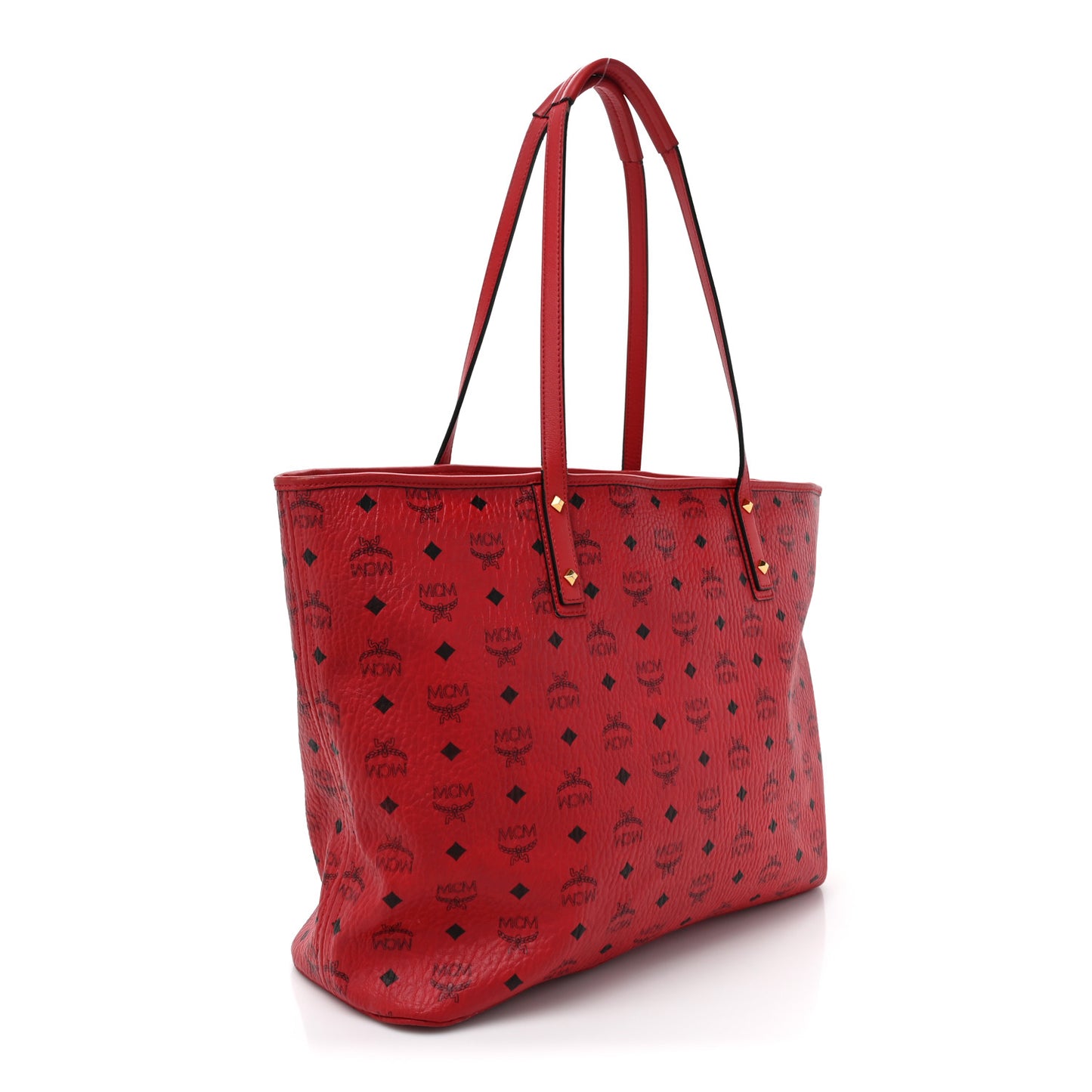 Visetos Large Anya Shopper Tote Ruby Red