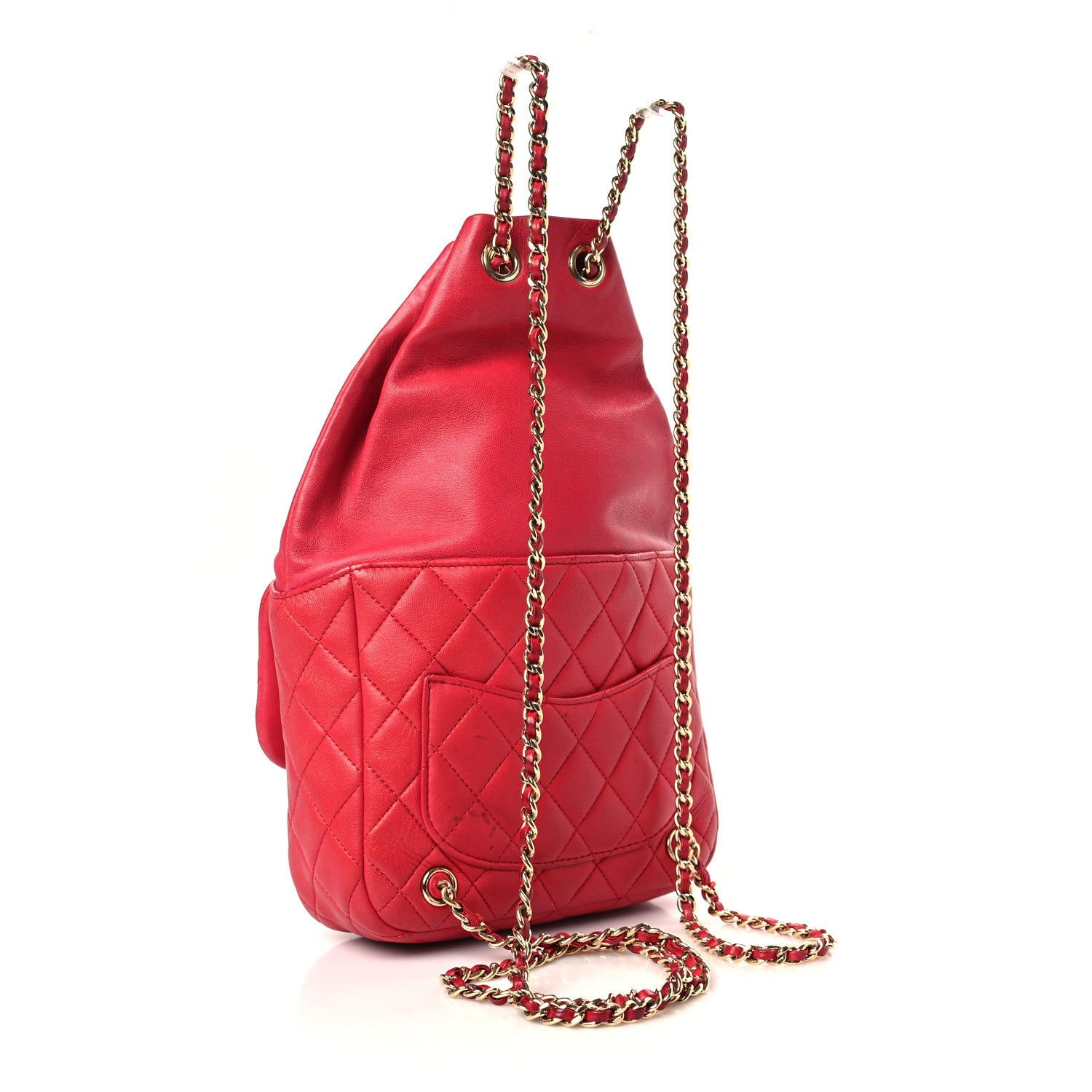 Chanel Lambskin Quilted Small Seoul Backpack Dark Pink 2 of 10