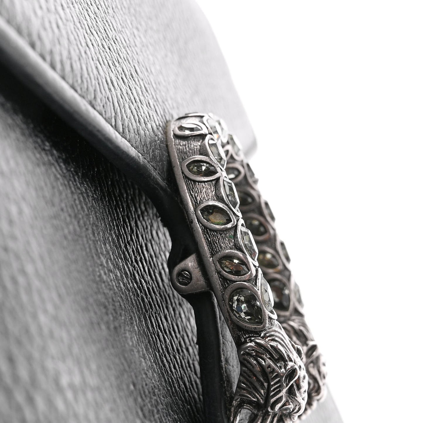 Calfskin Mini Dionysus Chain Wallet Black