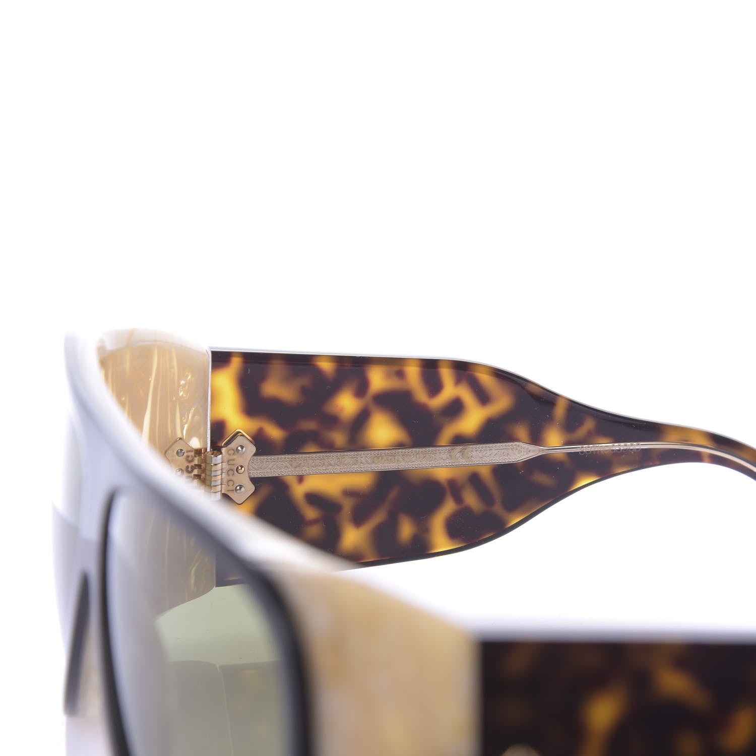 Gucci Acetate Sunglasses GG0149S Black Horn 6 of 7