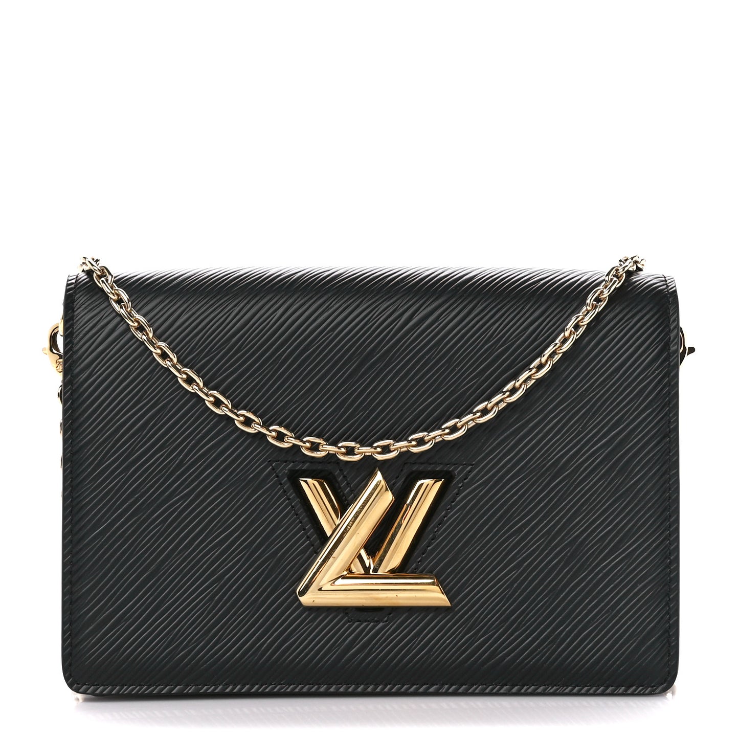 Epi Twist Belt Chain Wallet Black