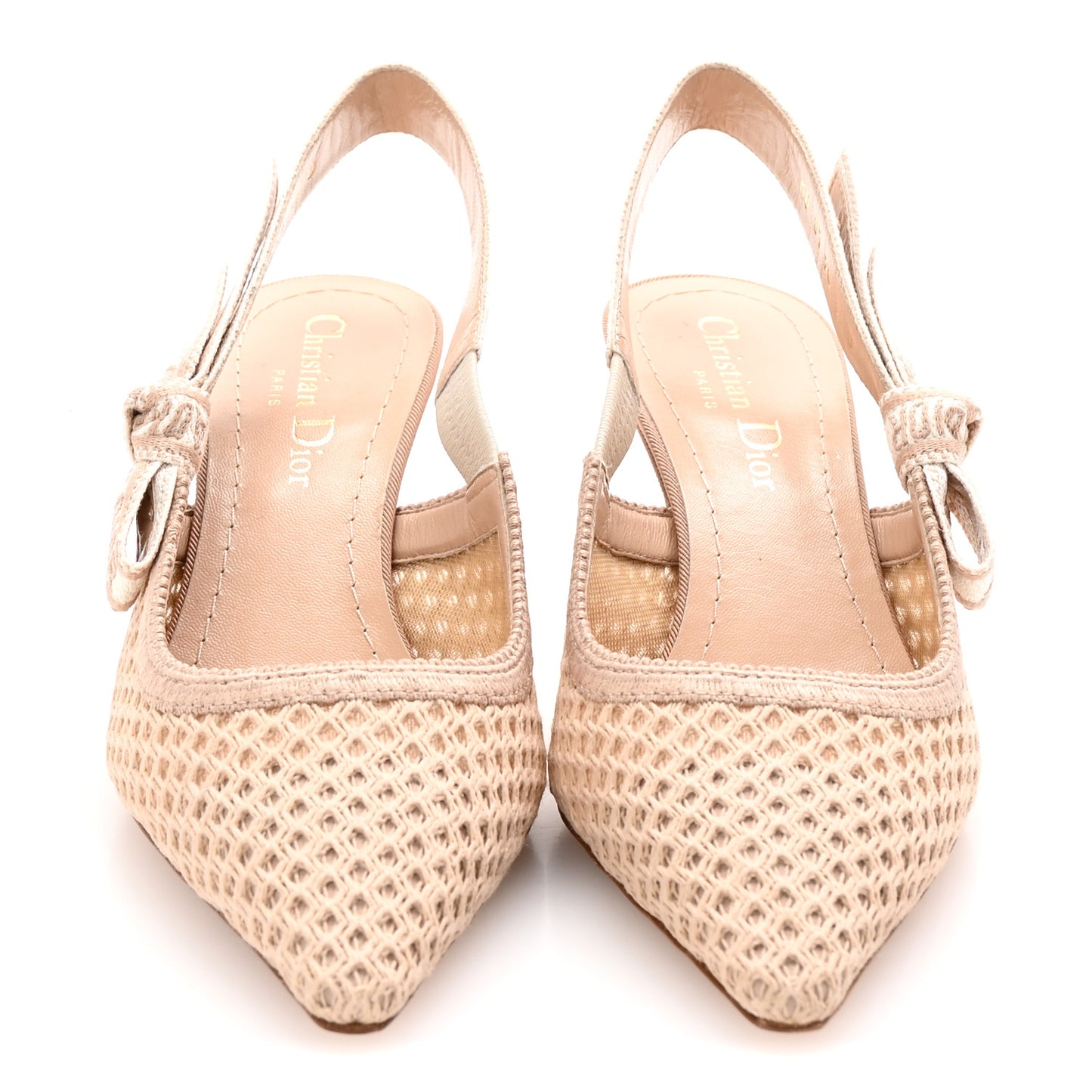 Micro Resille Ribbon J'Adior Slingback 65mm Pumps 35 Nude