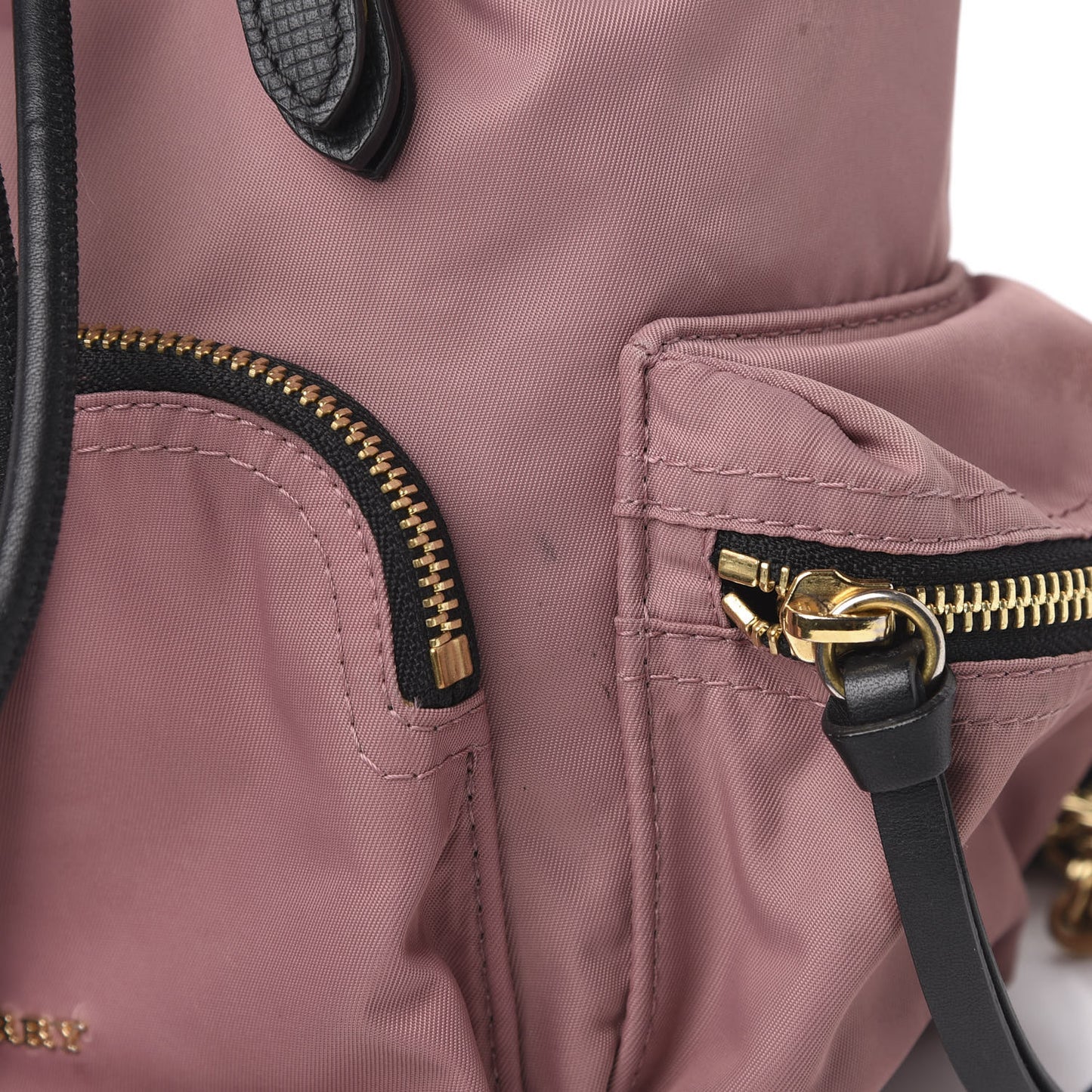 Nylon Small Rucksack Backpack Mauve Pink